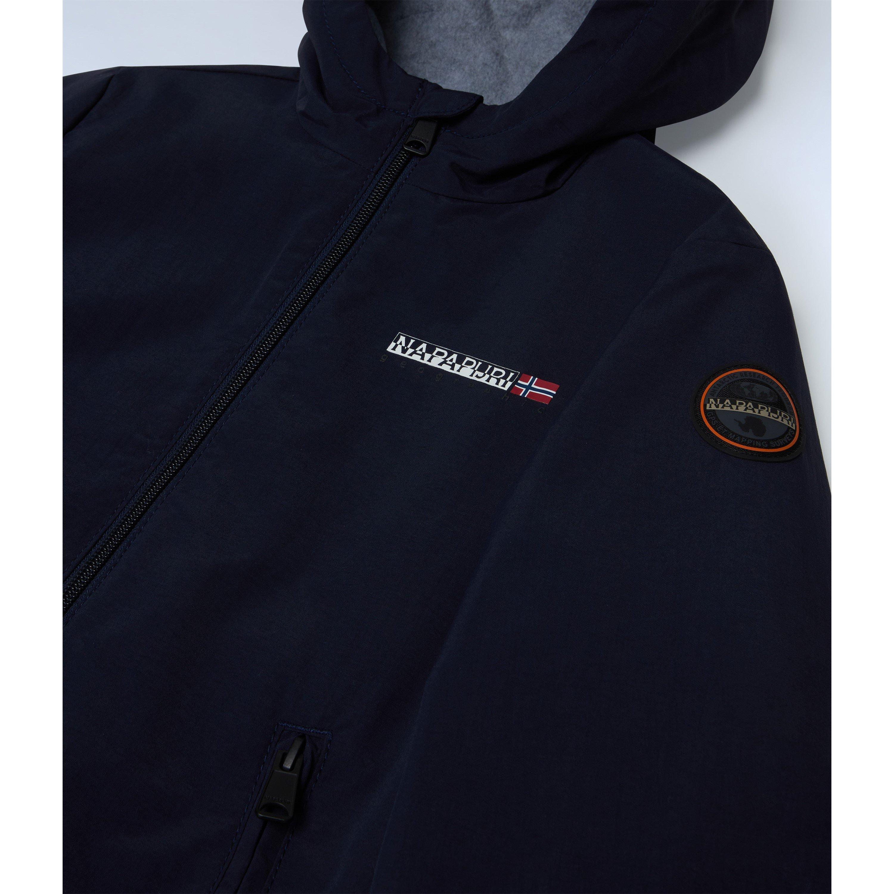 Blu Marine 176 - Napapijri - Kids' Scott Water Resistant Wind Resistant Recycled Polyester Rain Anorak - 3