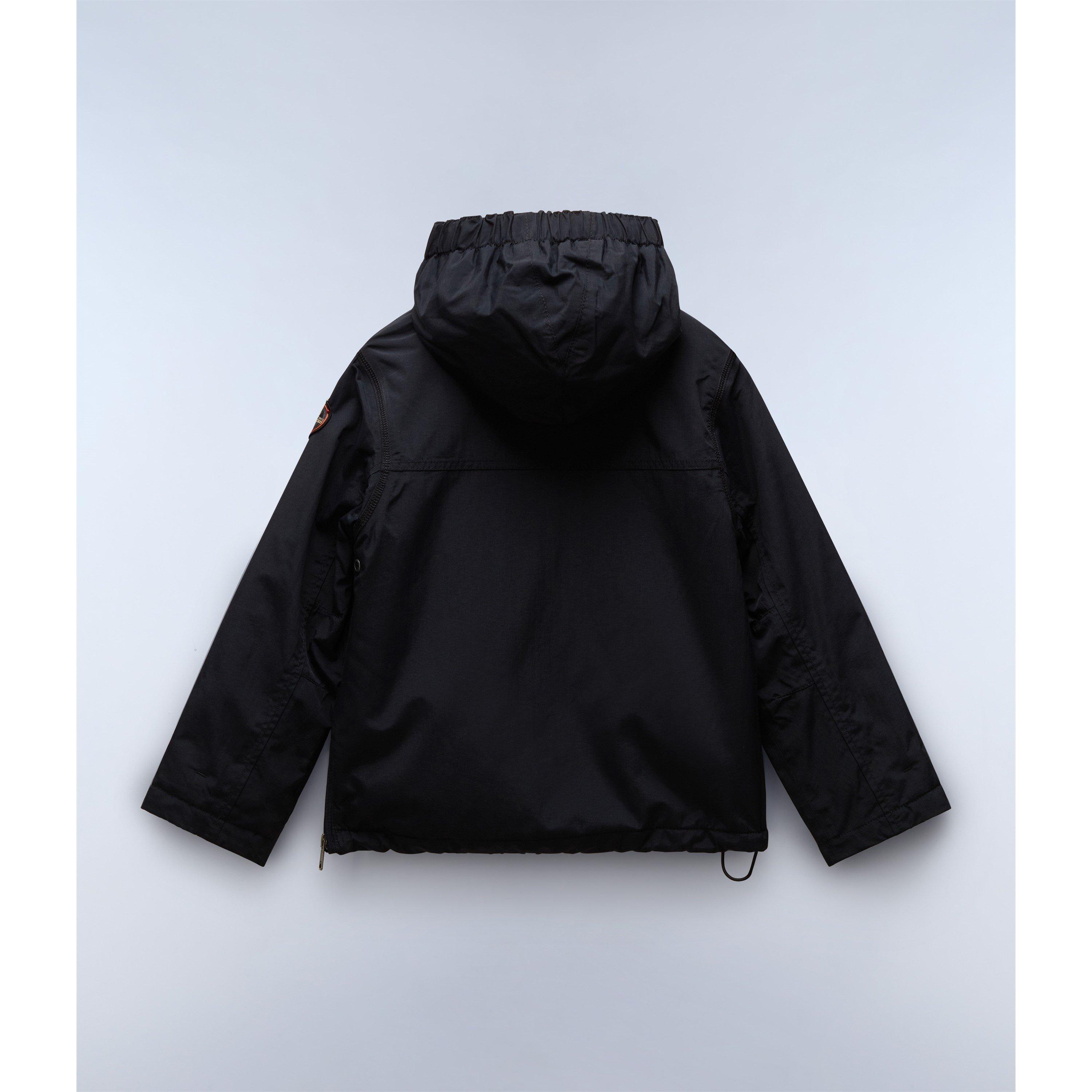 Black 041 - Napapijri - Kids' Rainforest Waterproof Hooded Long Sleeve Rain Anorak - 2