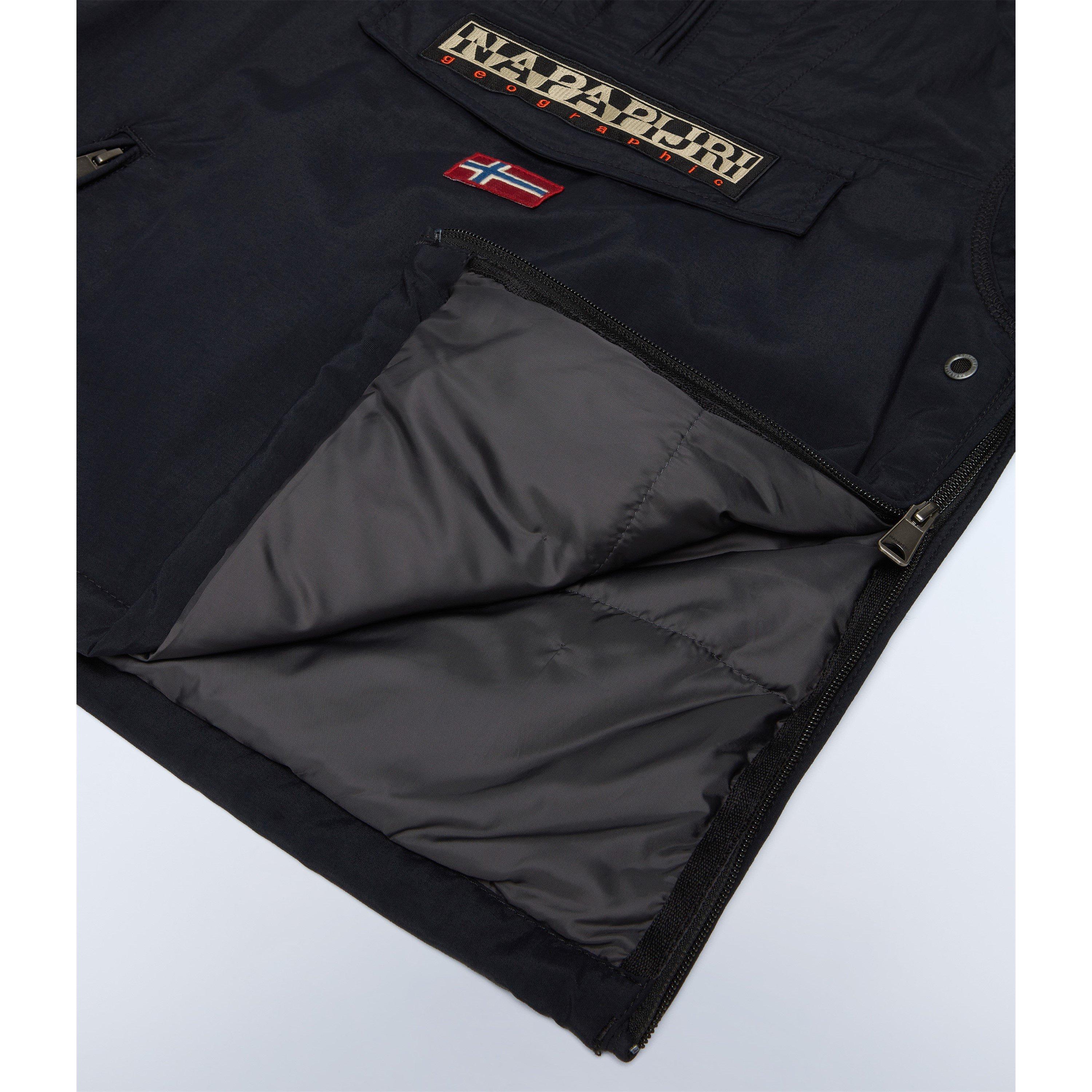 Black 041 - Napapijri - Kids' Rainforest Waterproof Hooded Long Sleeve Rain Anorak - 3