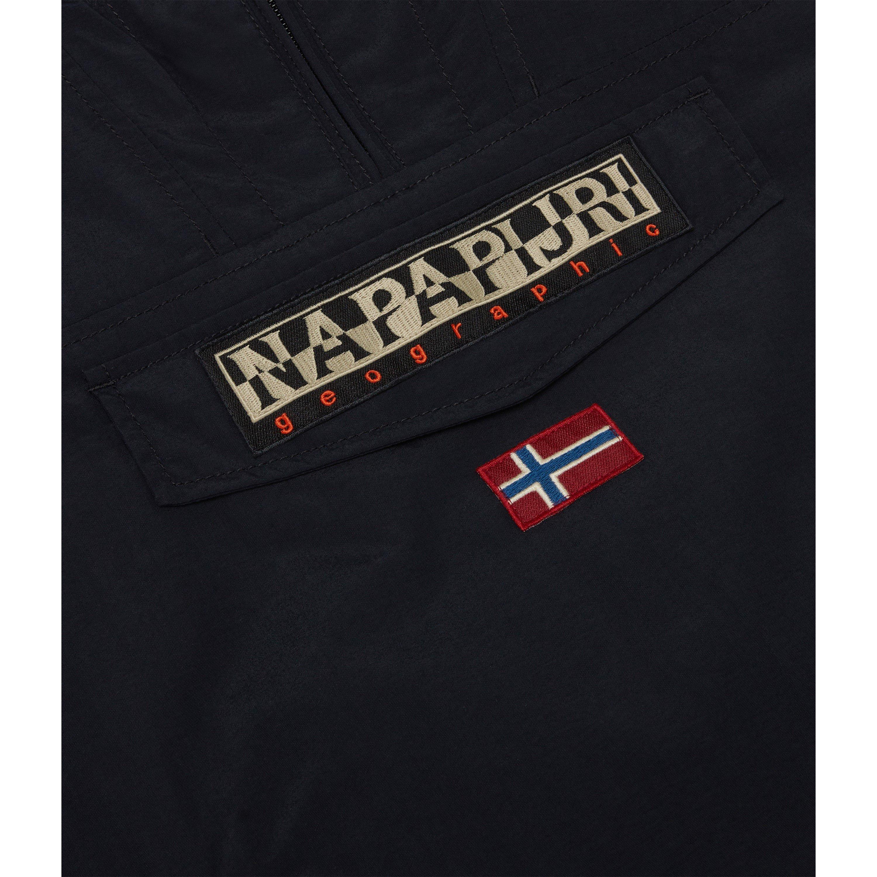 Black 041 - Napapijri - Kids' Rainforest Waterproof Hooded Long Sleeve Rain Anorak - 4