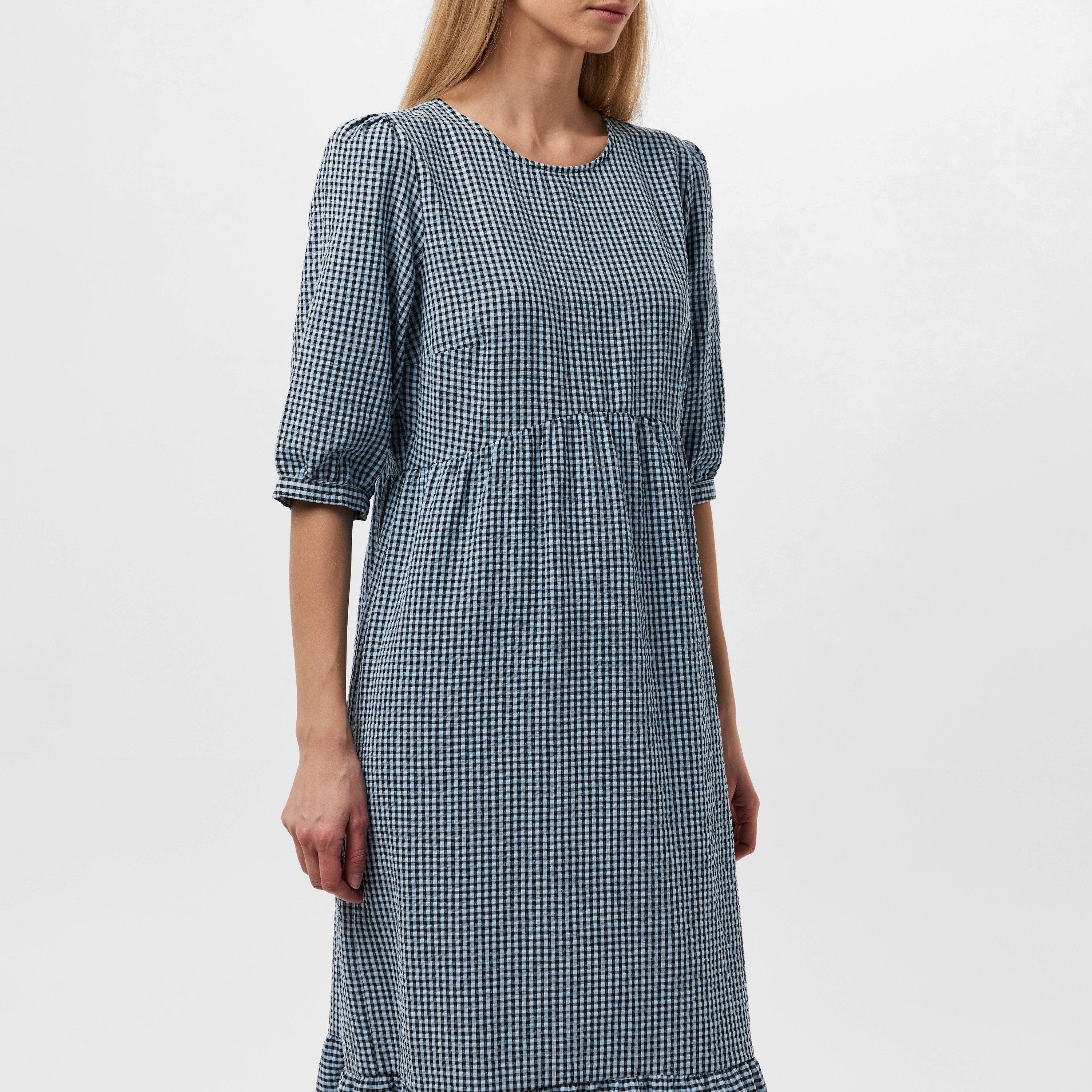Check Blue - Nobodys Child - Rachel Smock Dress - 2