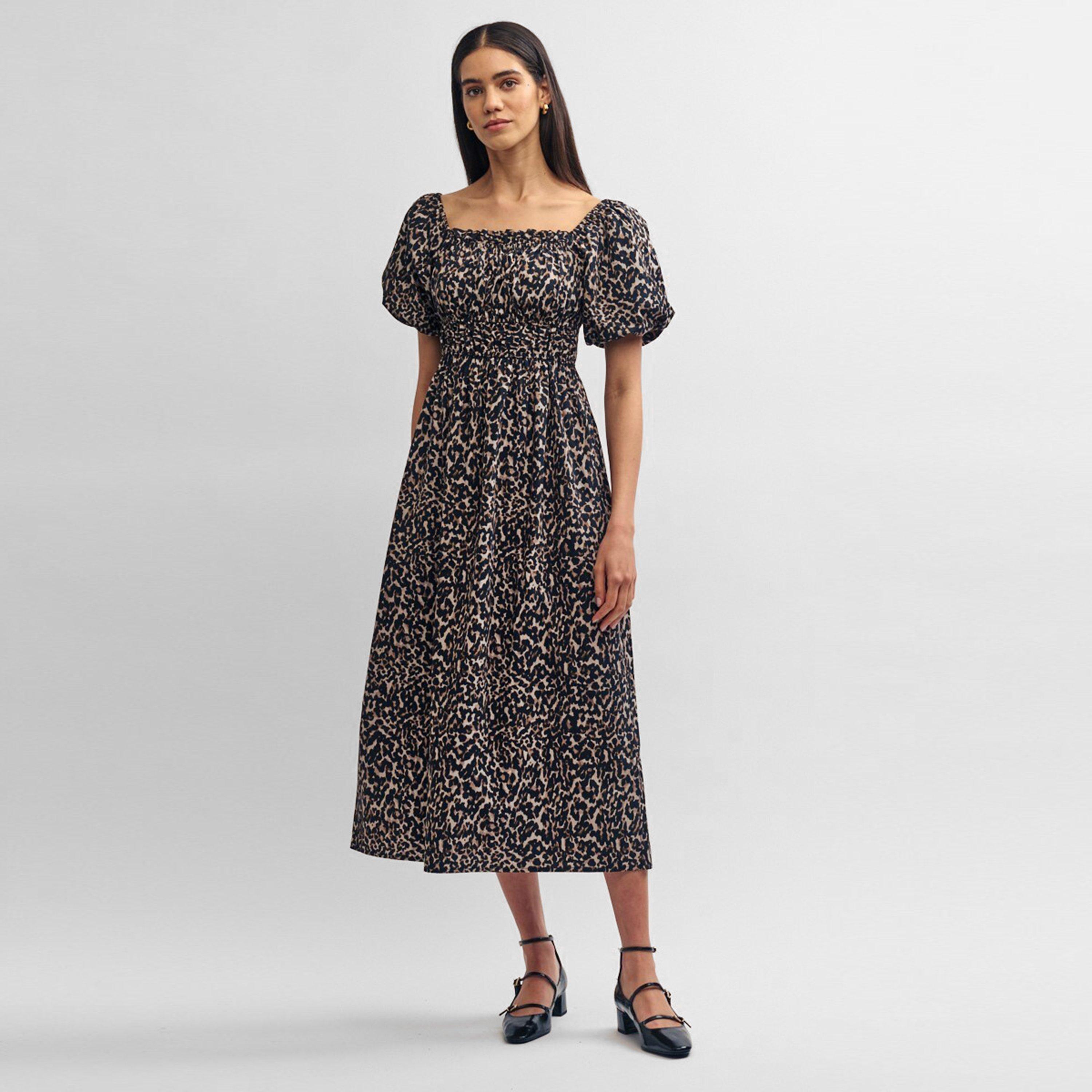 Leopard - Nobodys Child - Leopard Print Kurti Midi Dress - 2