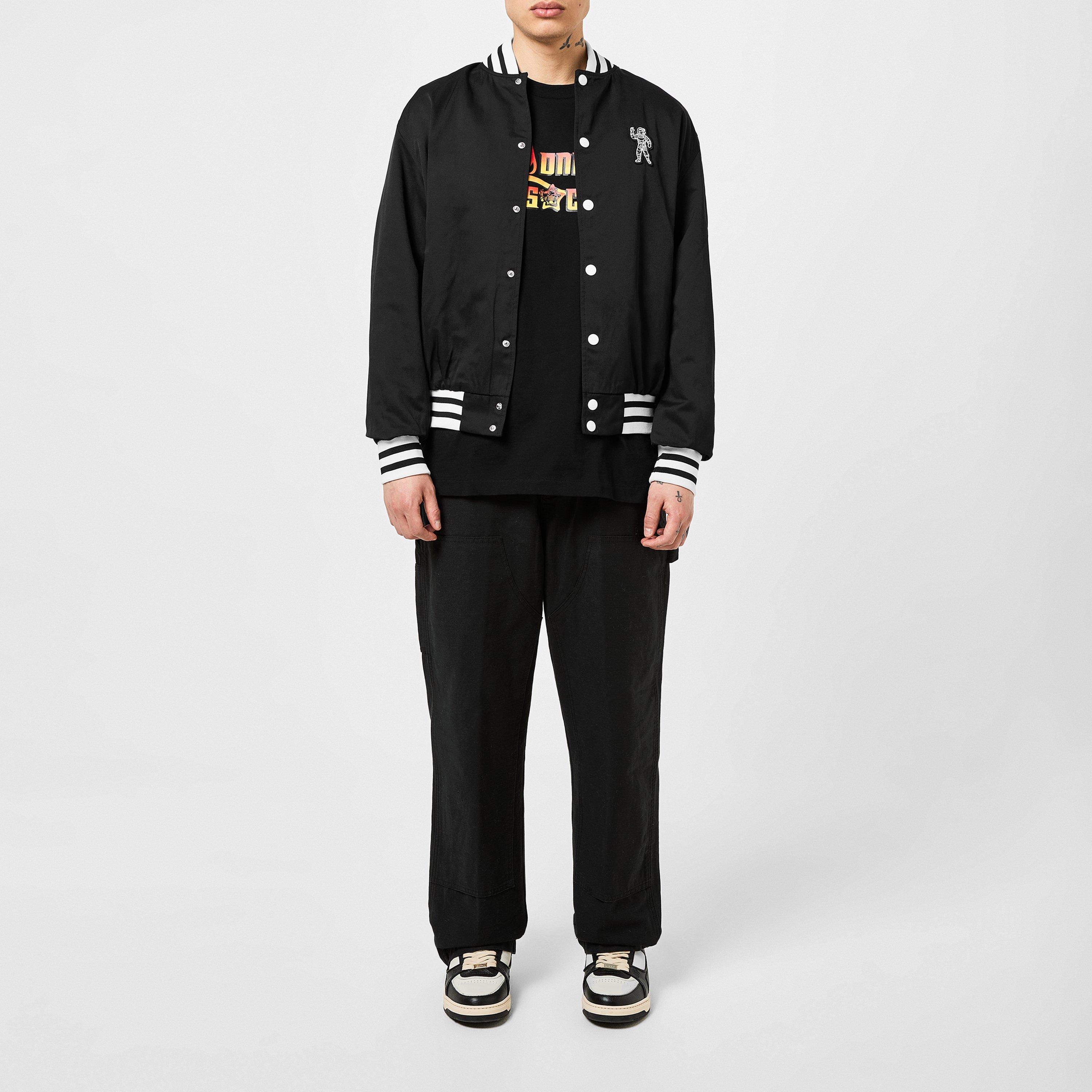 Black/White - Billionaire Boys Club - Men's  Cotton Long Sleeve Varsity Jacket - 6