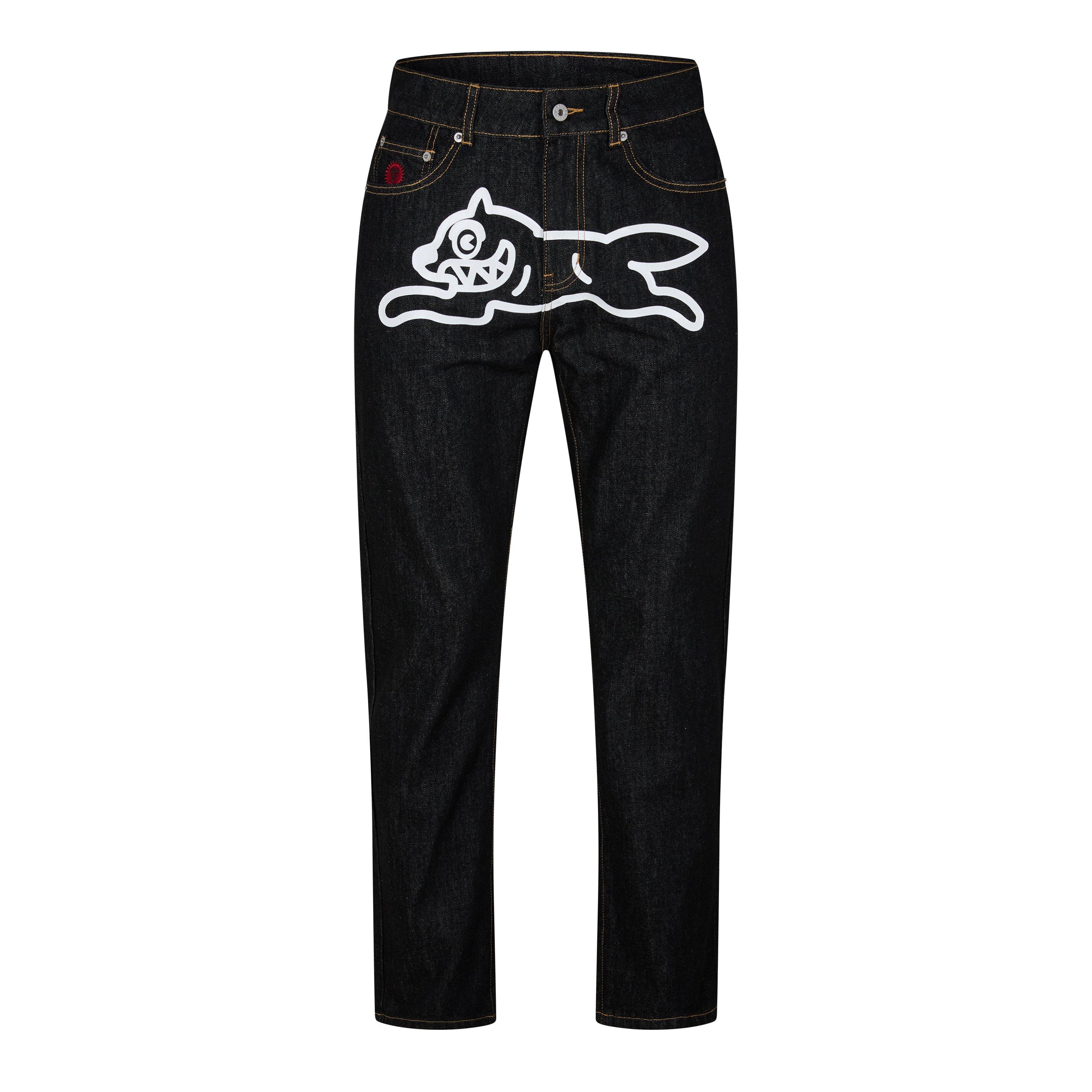 Black/White - ICECREAM - Running Dog Denim Jeans - 7