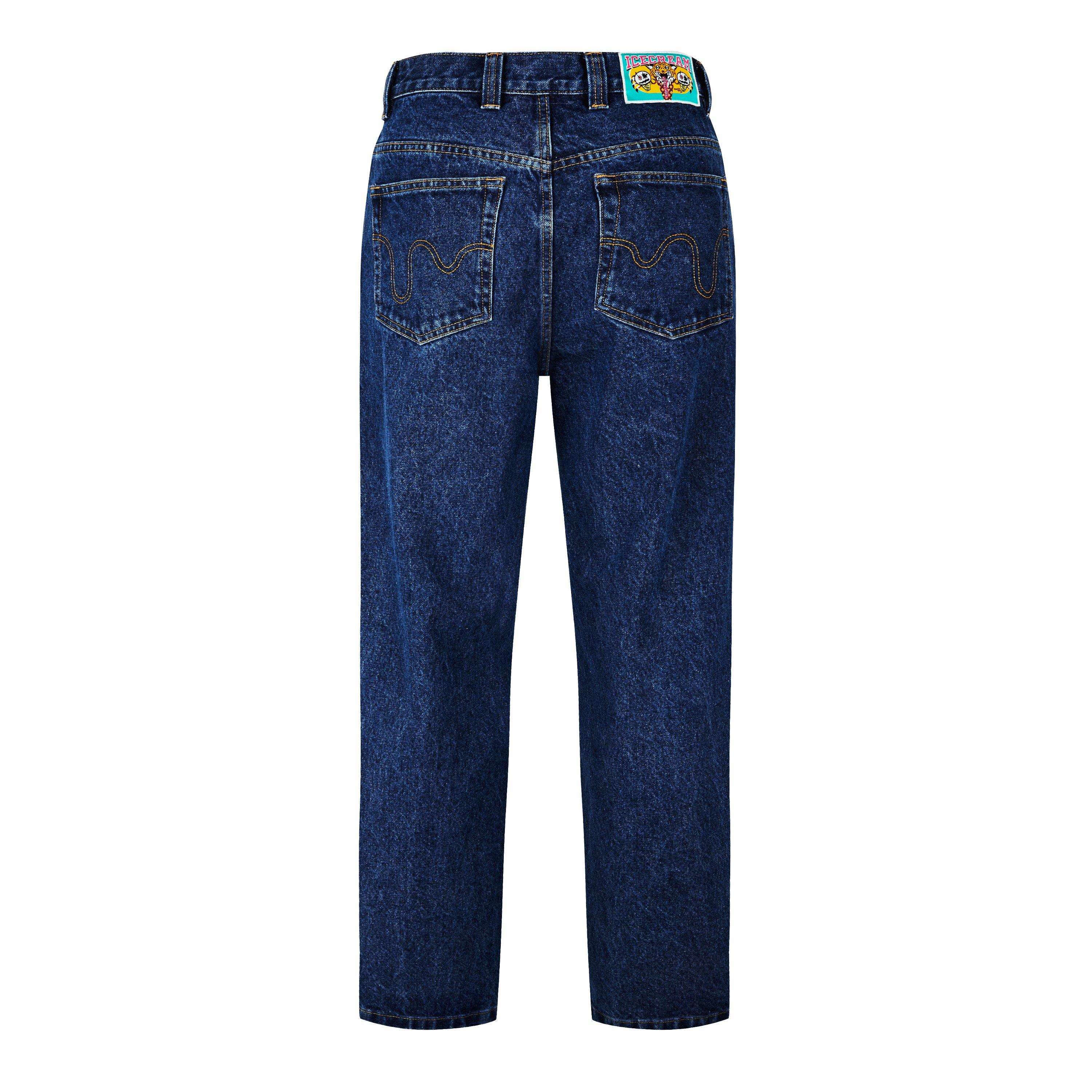 ICECREAM Running Dog Denim Jeans - Indigo/White - Size M (32)