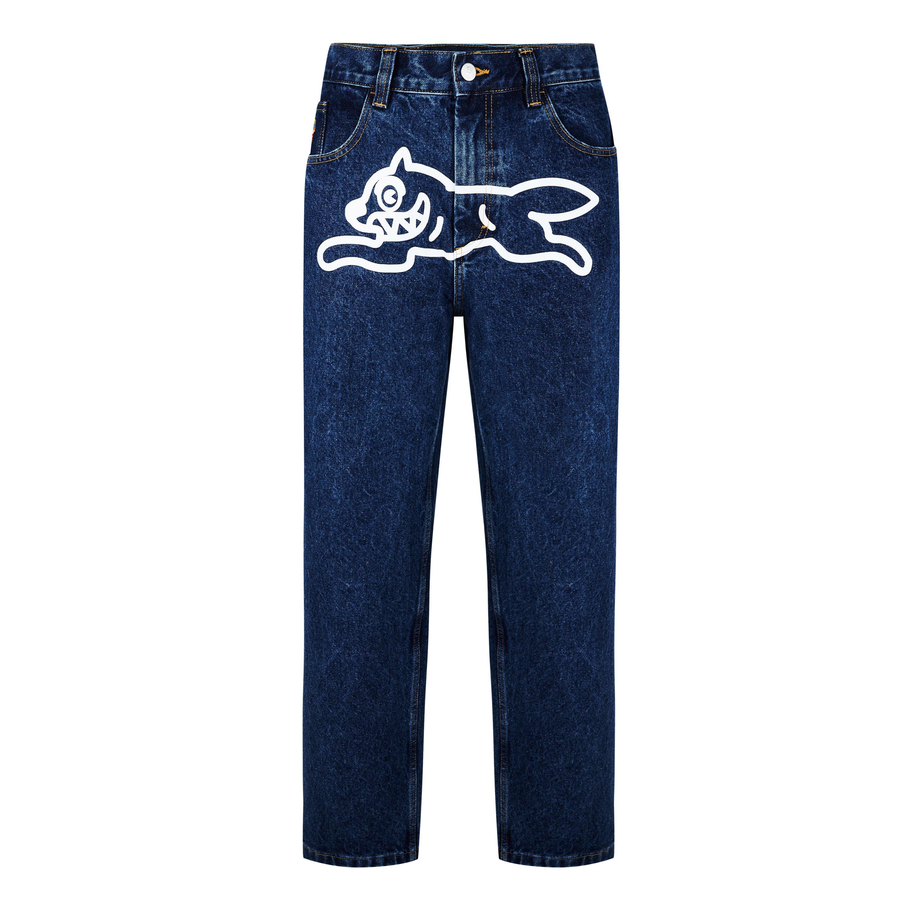 Indigo/White - ICECREAM - Running Dog Denim Jeans - 7