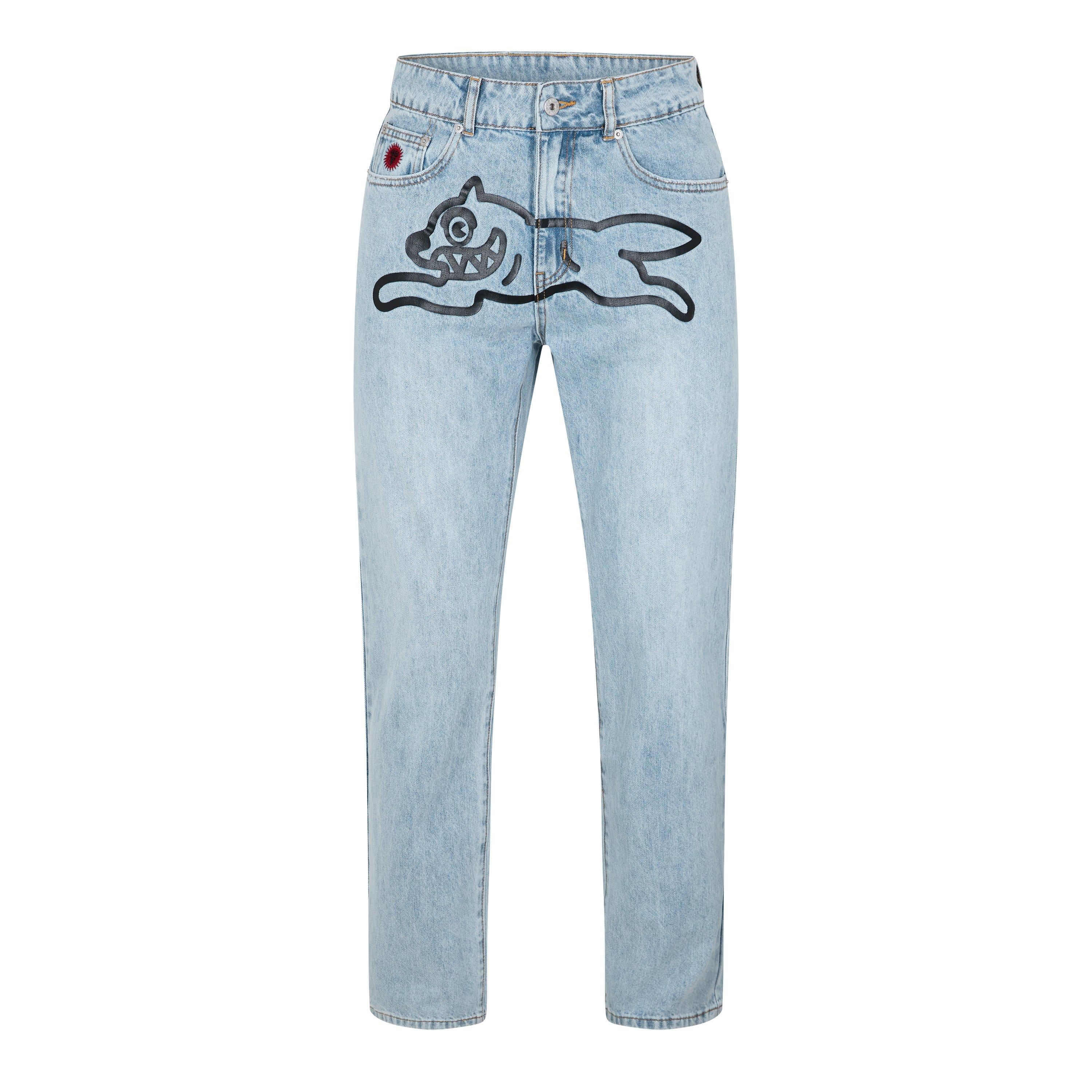 LightBlue/Black - ICECREAM - Running Dog Denim Jeans - 5