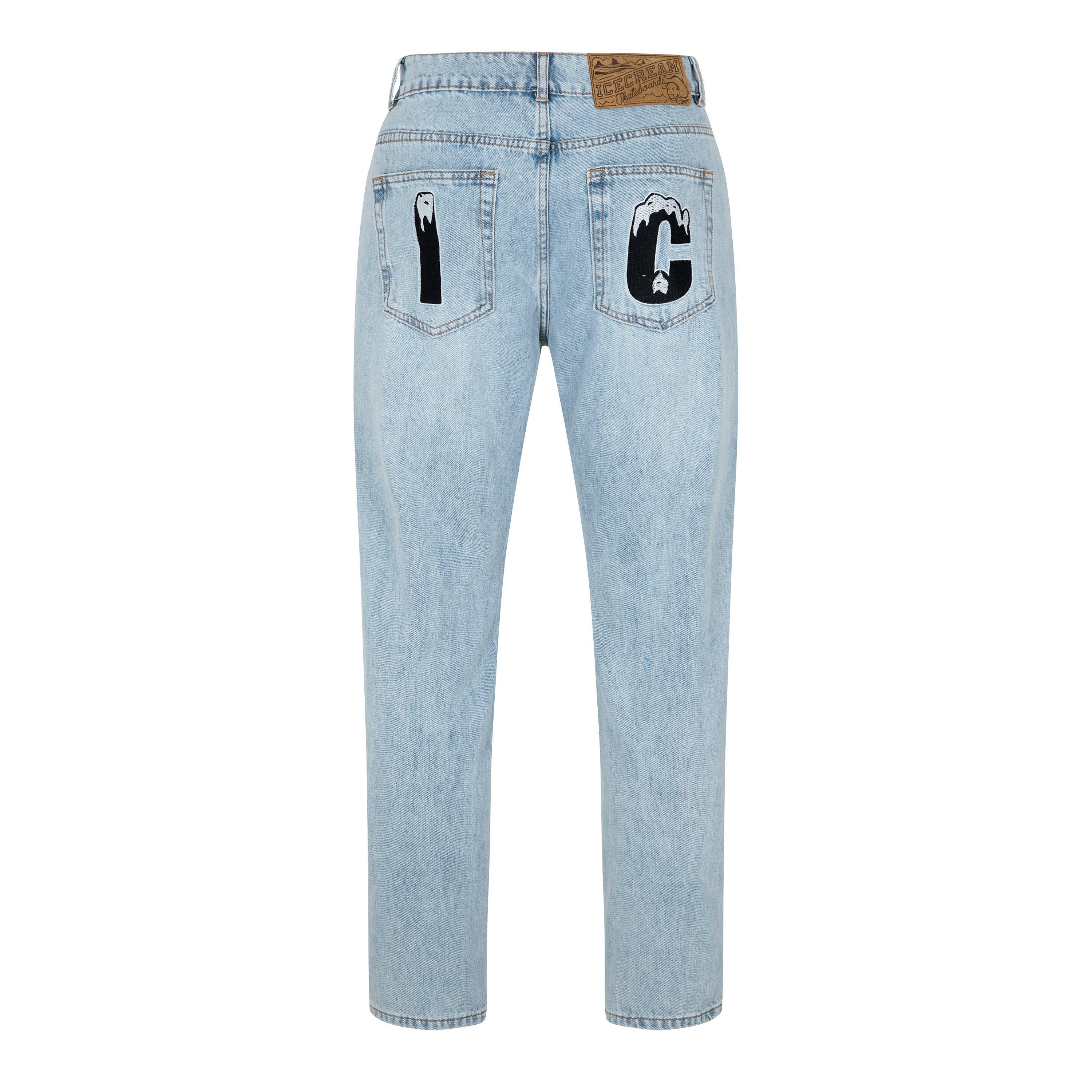 LightBlue/Black - ICECREAM - Running Dog Denim Jeans - 6