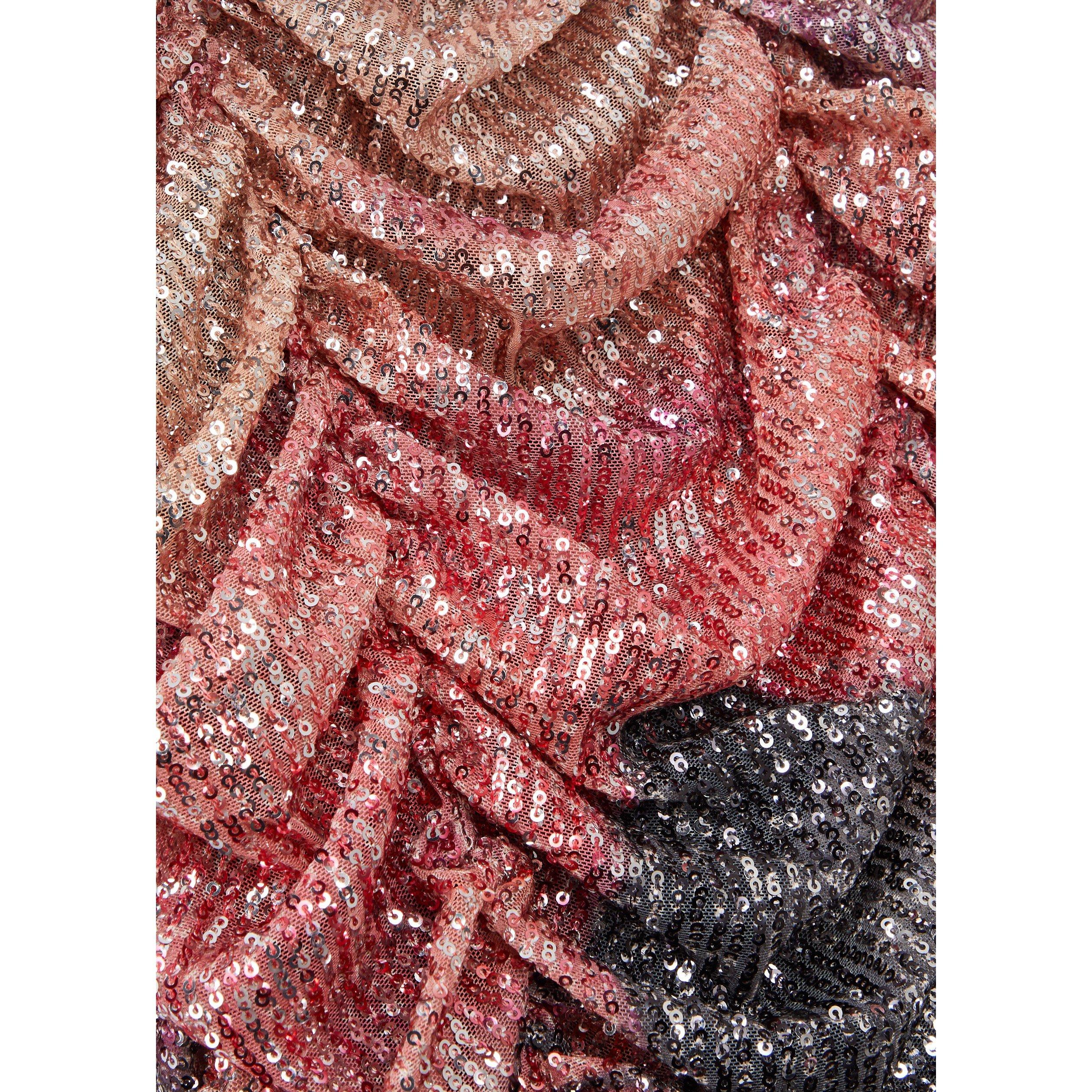 MULTICOLOURED - In the Mood for Love - Women's Persefone Sunset Tulle Sequin Slim-Fit Mini Dress - 4