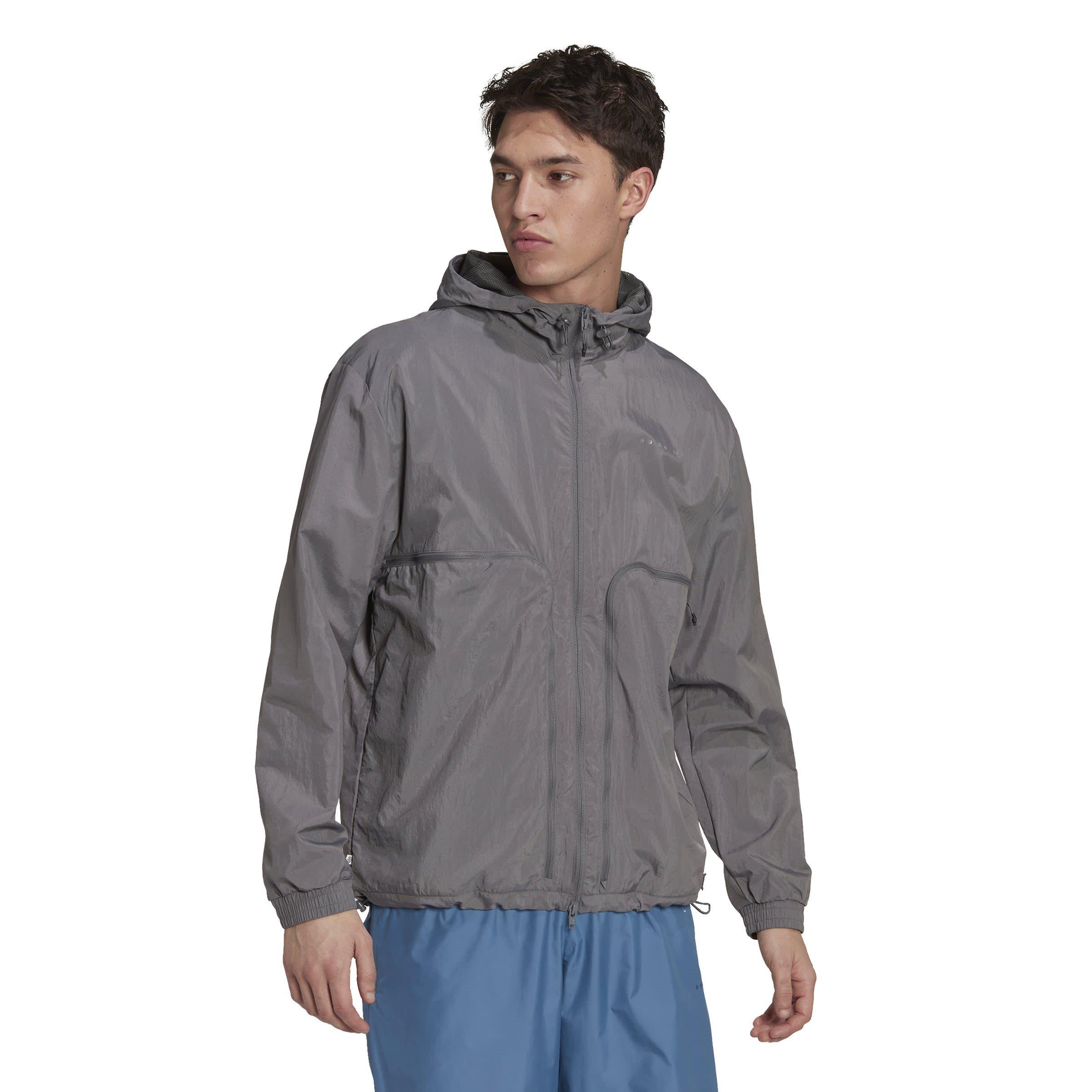 Grå - adidas Originals - Adidas Originals Water-Resistant Windbreaker - 2
