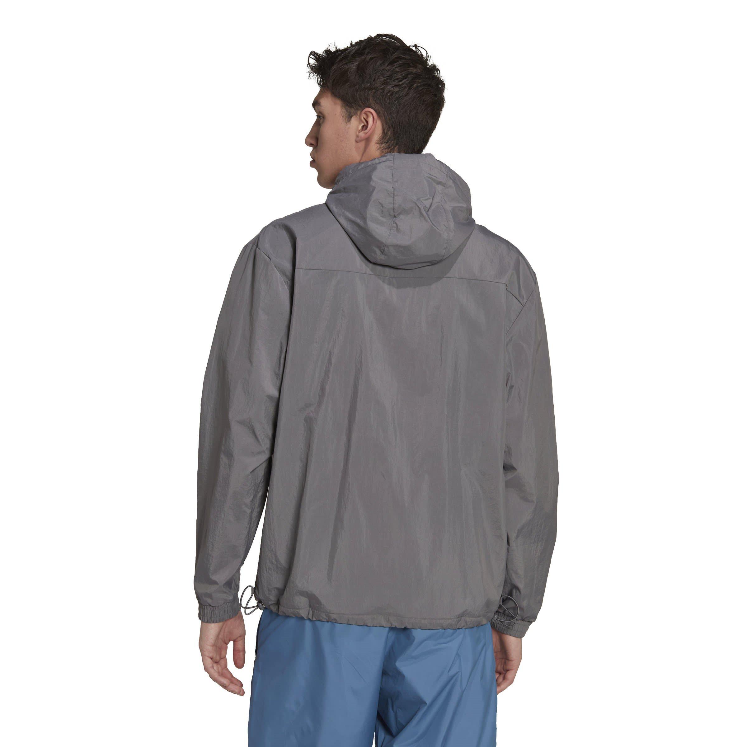 Grå - adidas Originals - Adidas Originals Water-Resistant Windbreaker - 3