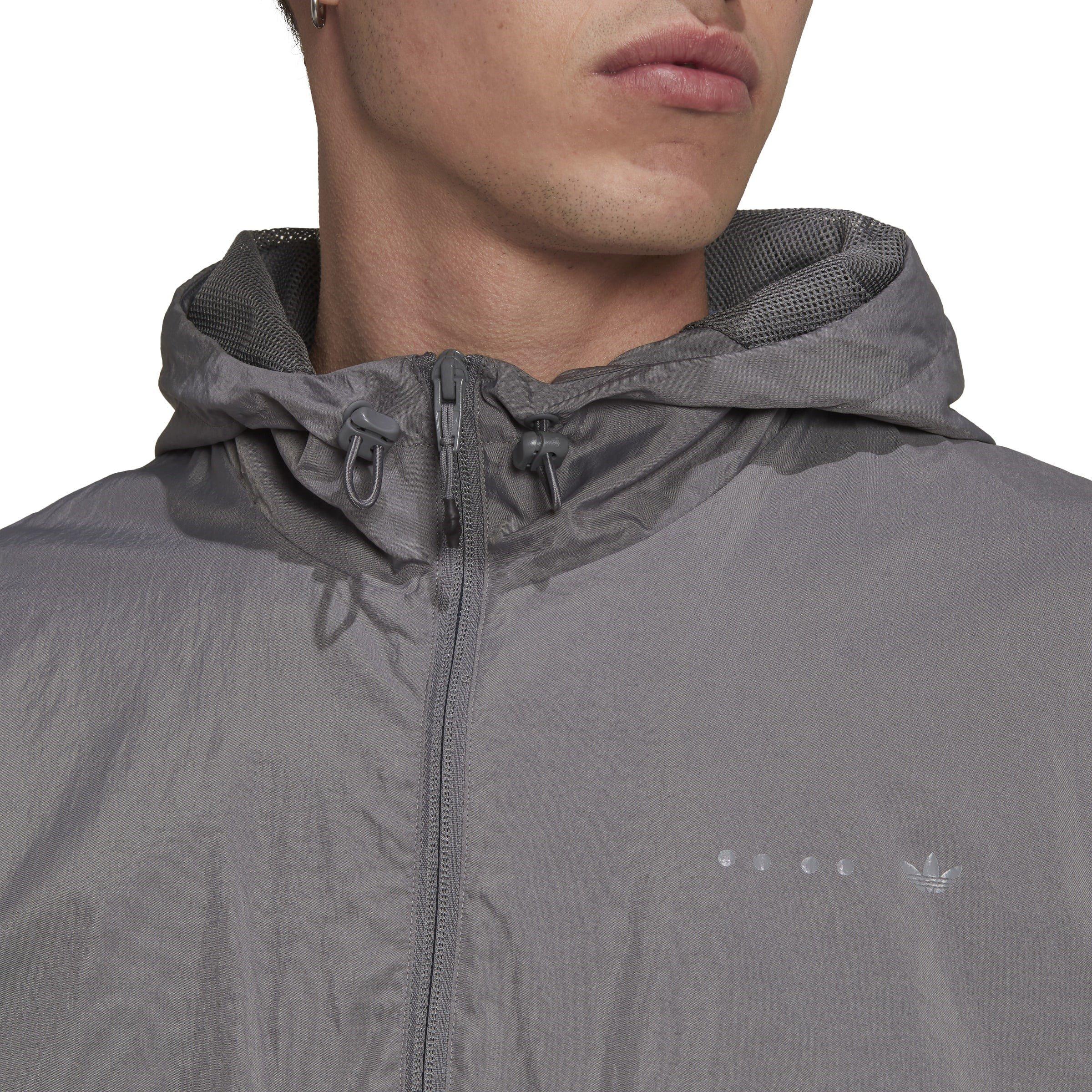 Grå - adidas Originals - Adidas Originals Water-Resistant Windbreaker - 5
