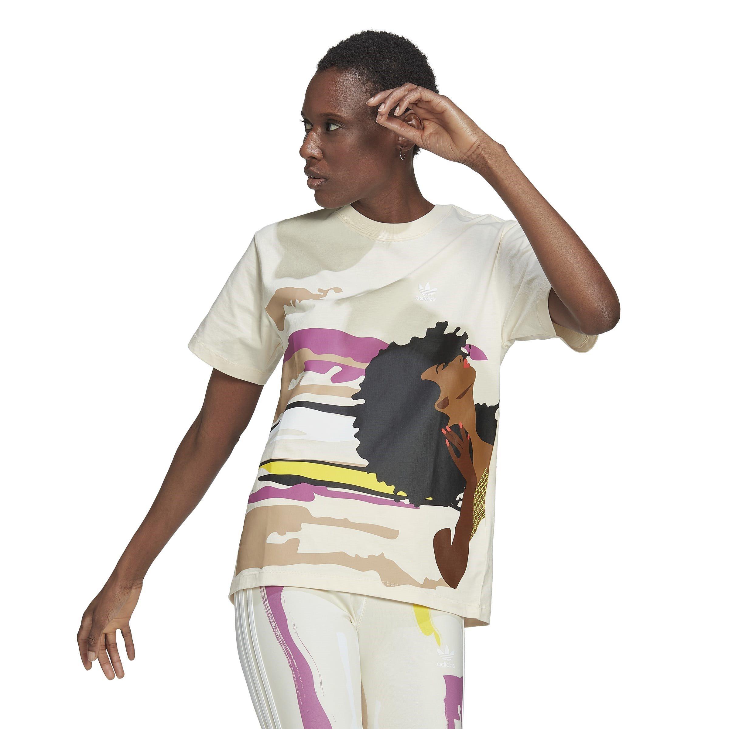 Multicolorido - adidas Originals - X Thebe Magugu Regular T-Shirt Womens - 6