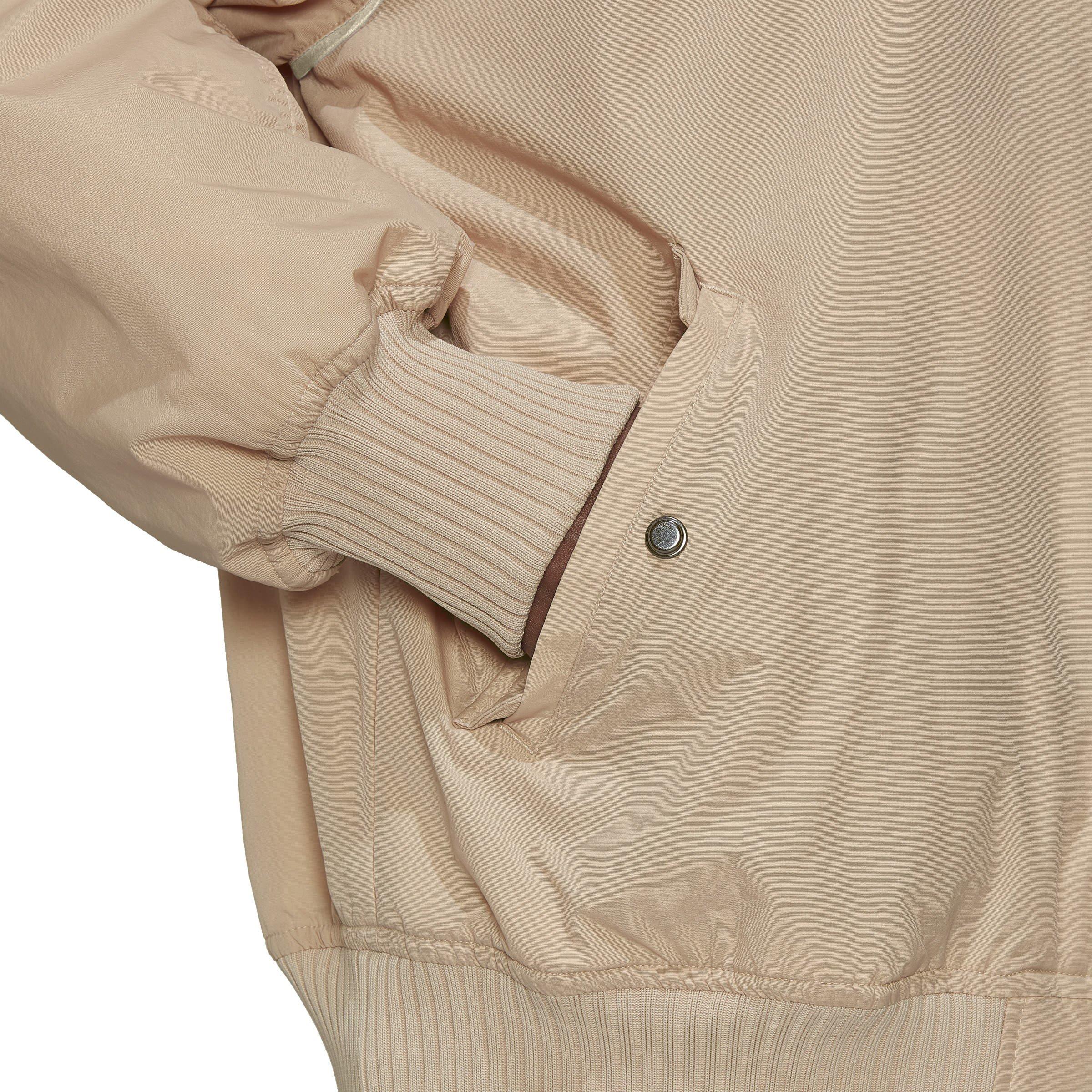 Beige - adidas Originals - Long Sleeve Zip Bomber Jacket - 5