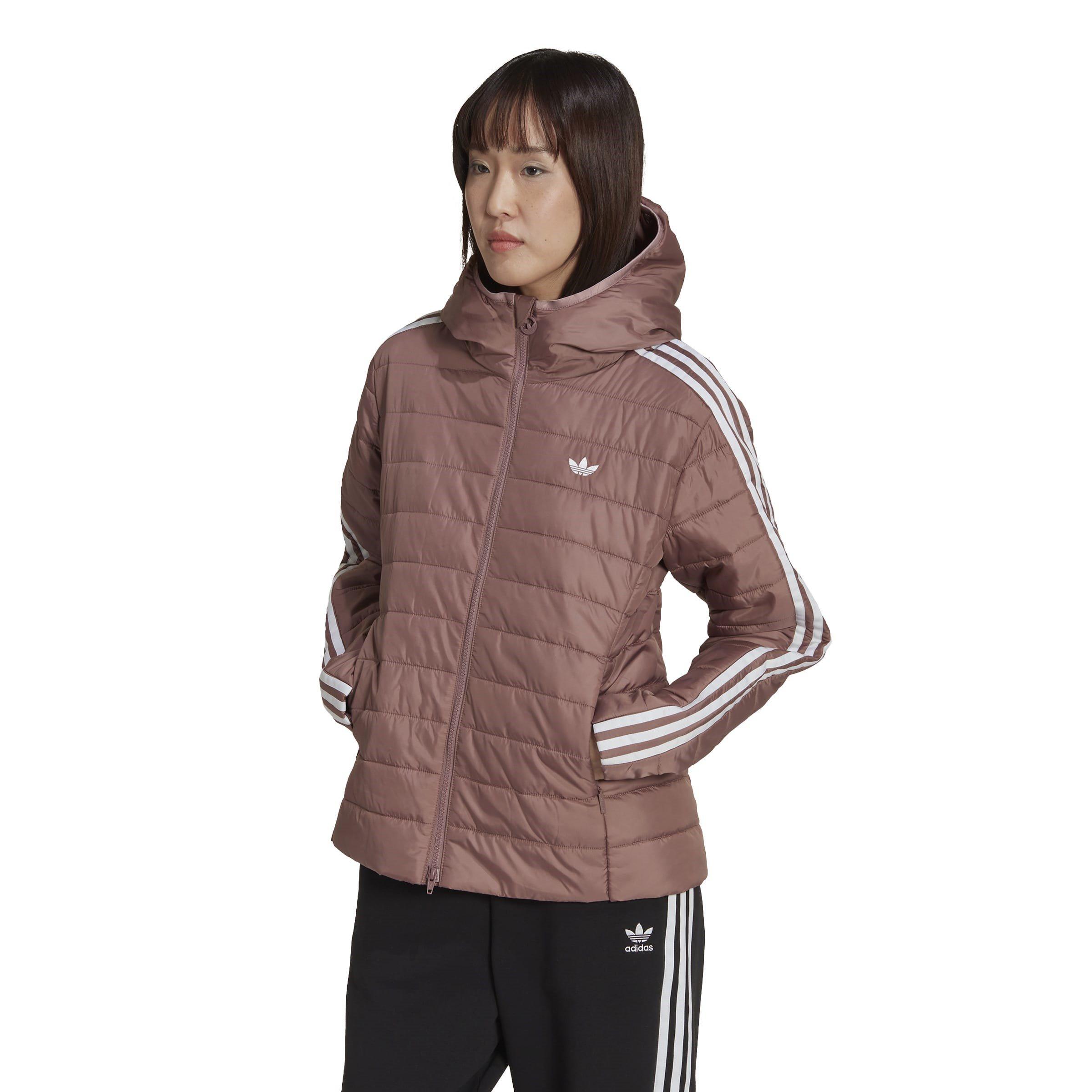 Bourgondië - adidas Originals - Premium Slim Hooded Long Sleeve Slim Fit Short Puffer Jacket - 2