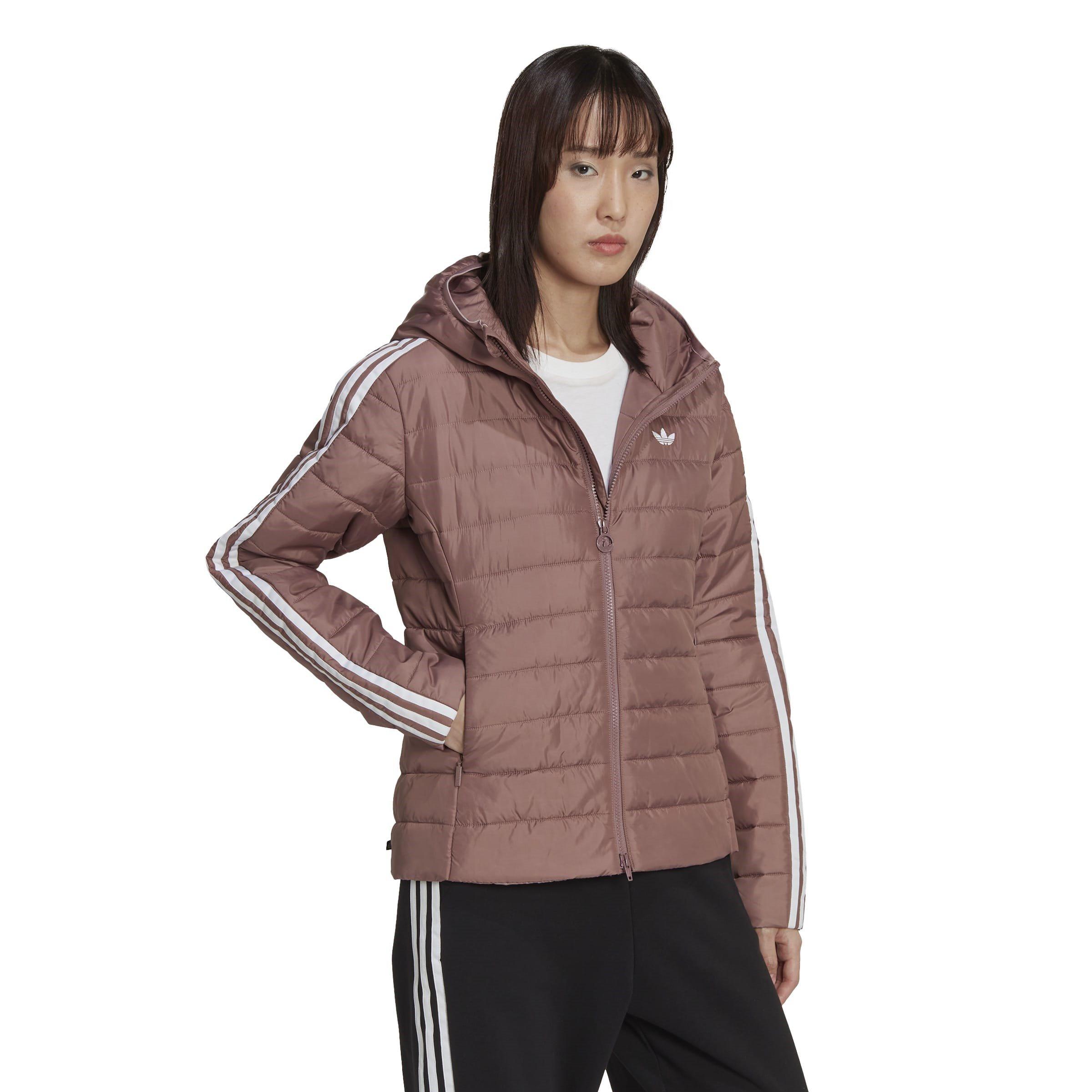 Bourgondië - adidas Originals - Premium Slim Hooded Long Sleeve Slim Fit Short Puffer Jacket - 4
