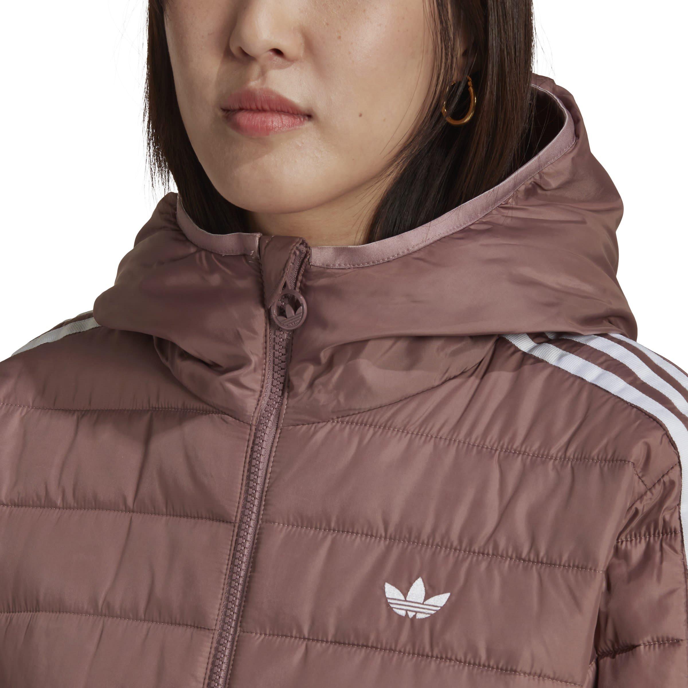 Bourgondië - adidas Originals - Premium Slim Hooded Long Sleeve Slim Fit Short Puffer Jacket - 5