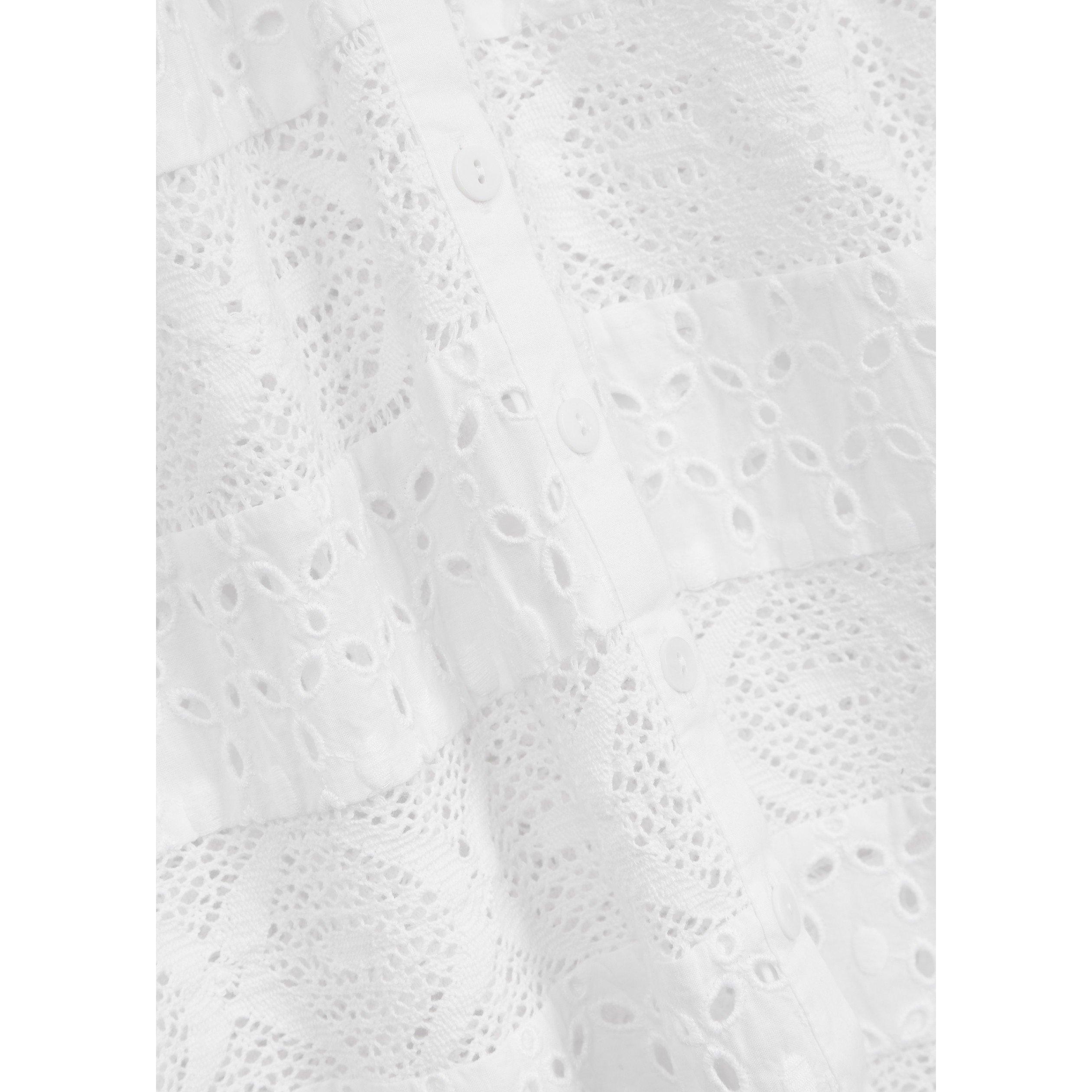 WHITE - Merlette - JULES EMBROIDERED LONG DRESS - 4