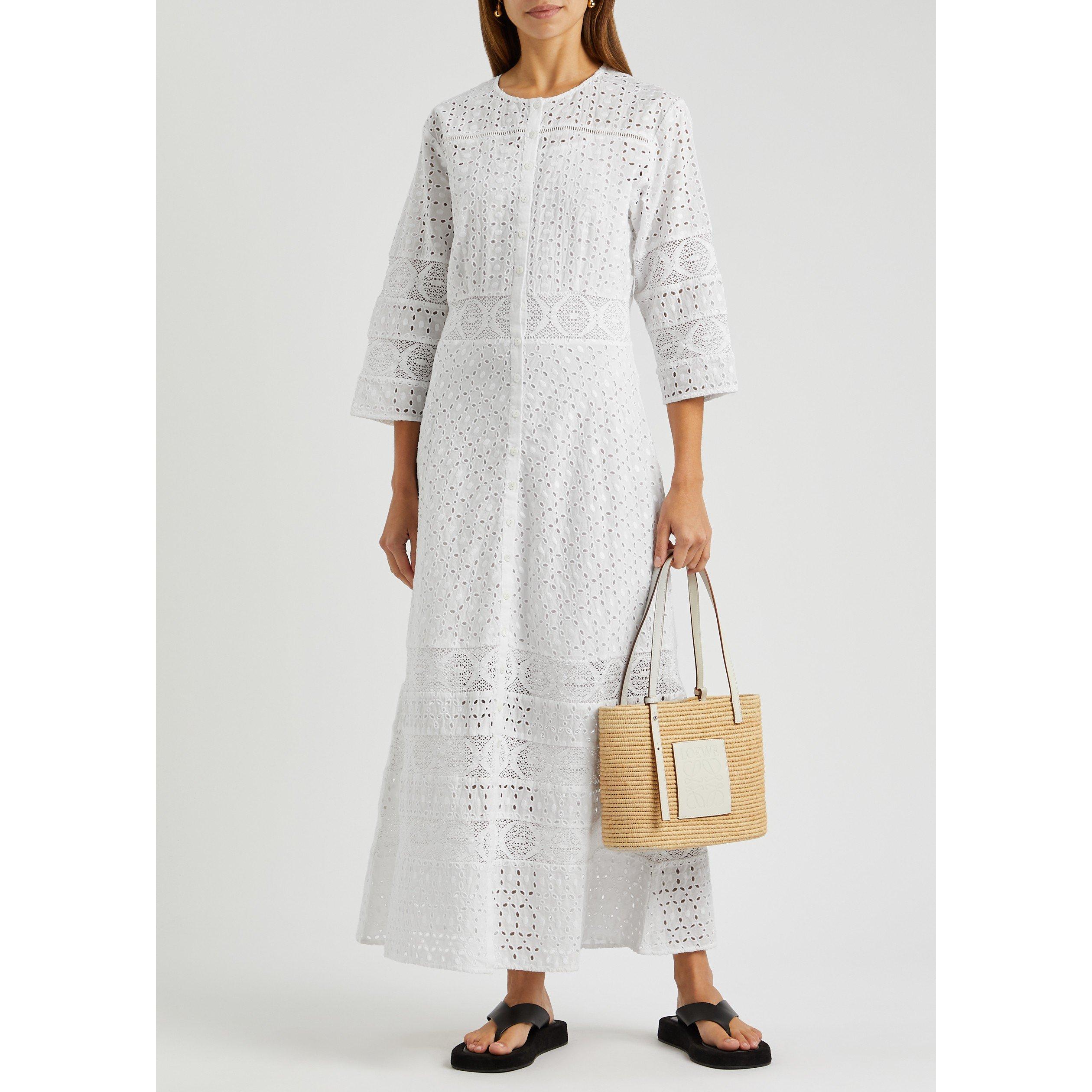 WHITE - Merlette - JULES EMBROIDERED LONG DRESS - 5