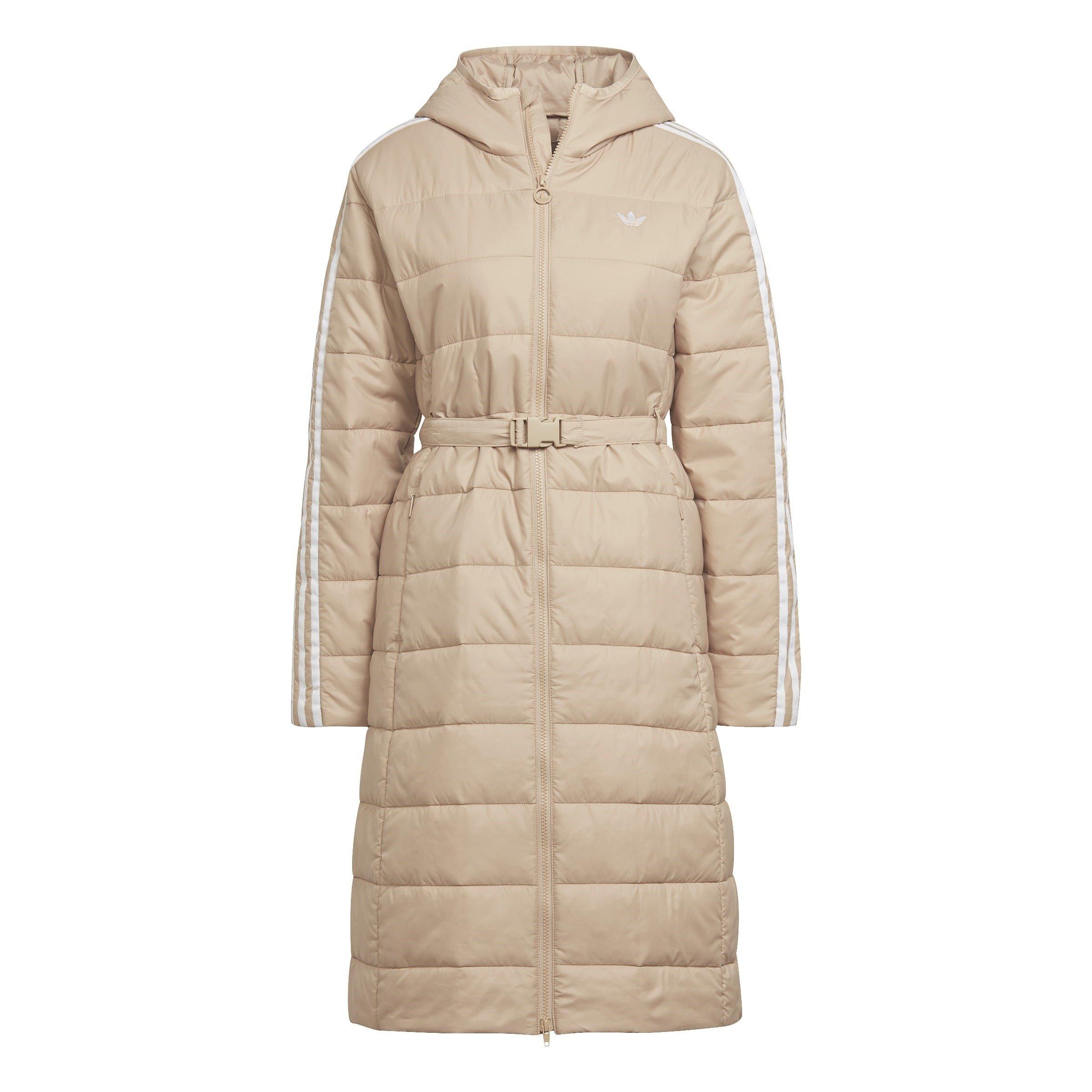 Beige - adidas Originals - Women's Premium Long Sleeve Slim Fit Short Puffer Jacket - 1