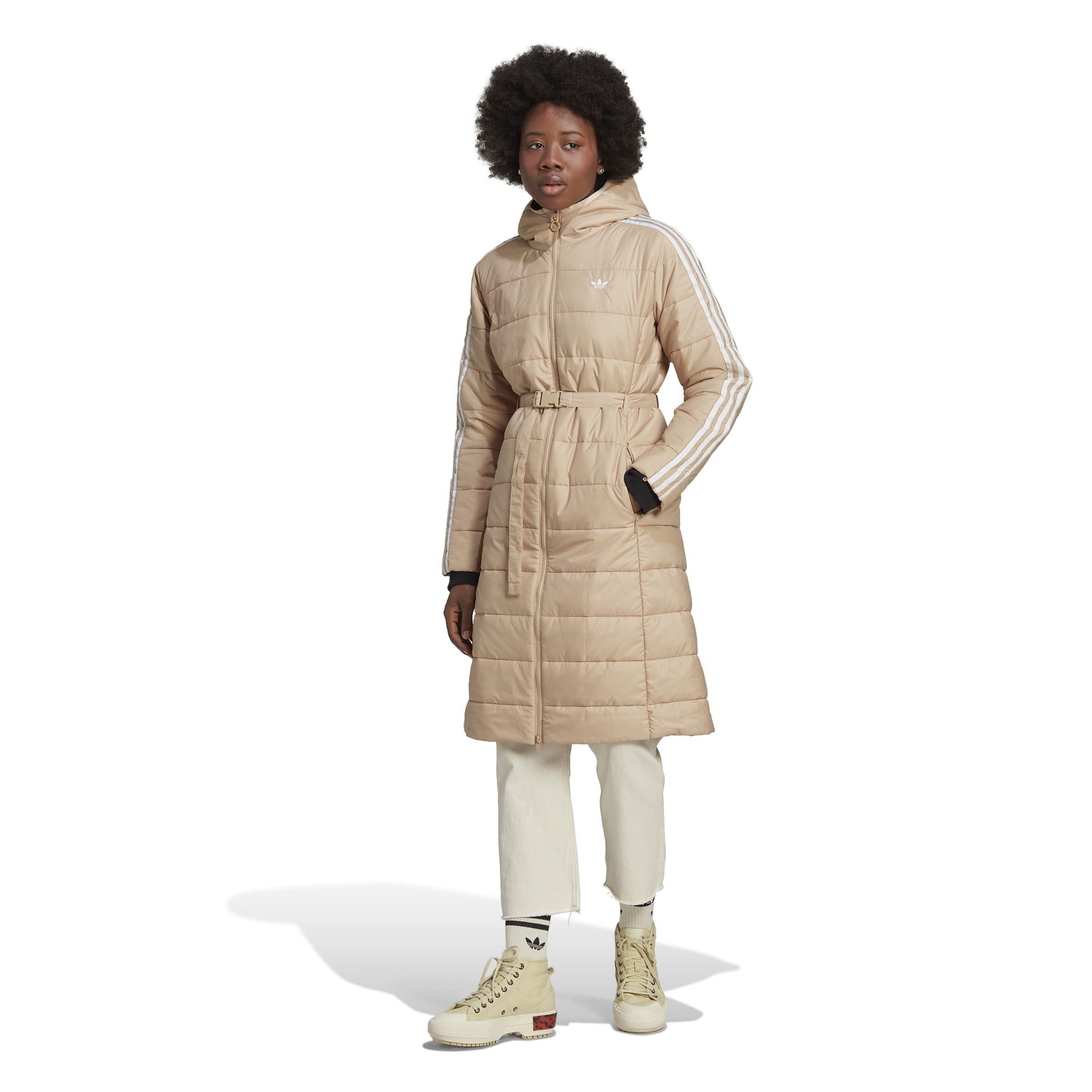 Beige - adidas Originals - Premium Long Sleeve Slim Fit Short Puffer Jacket - 2