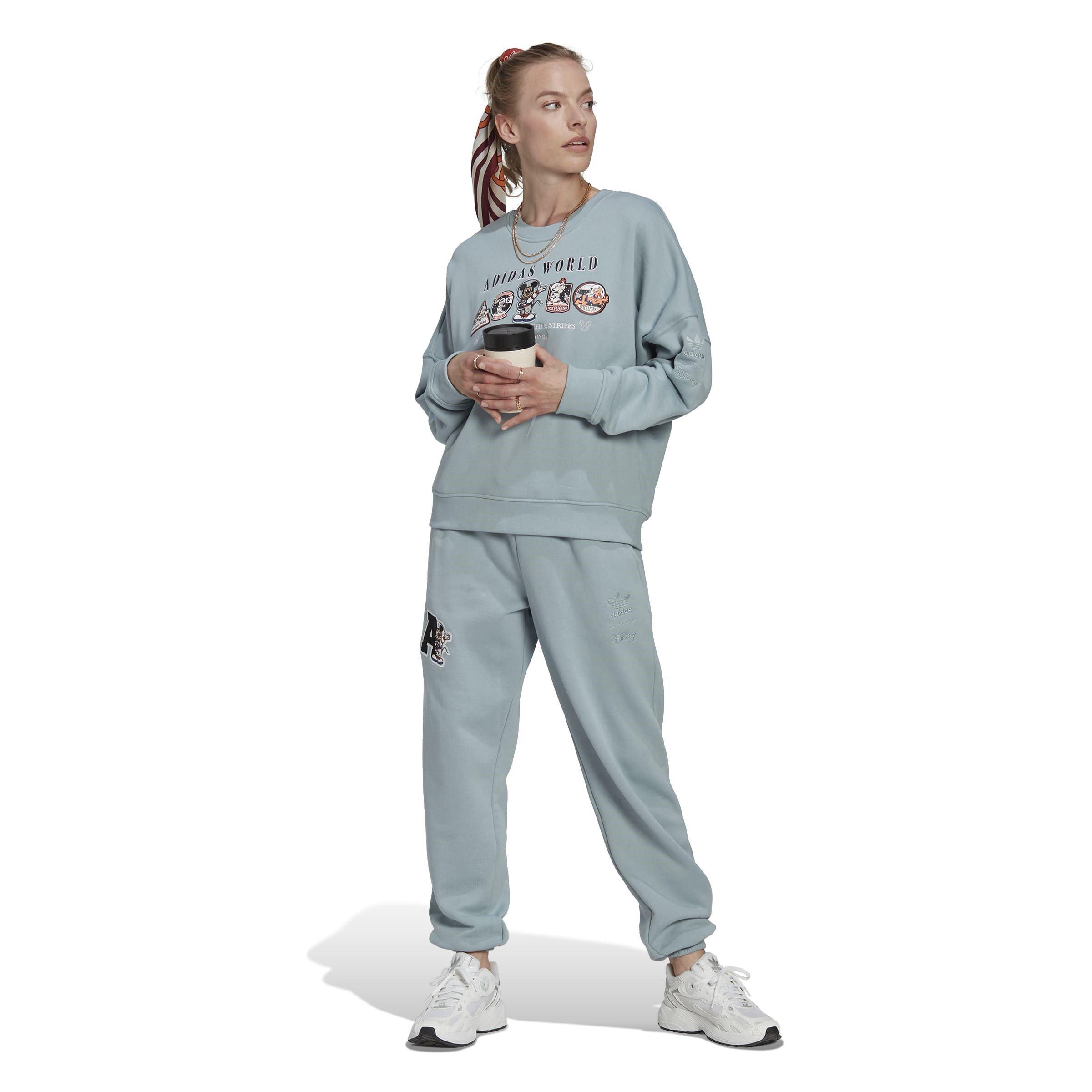 Grå - adidas Originals - Disney Closed Hem Fleece Joggers - 6