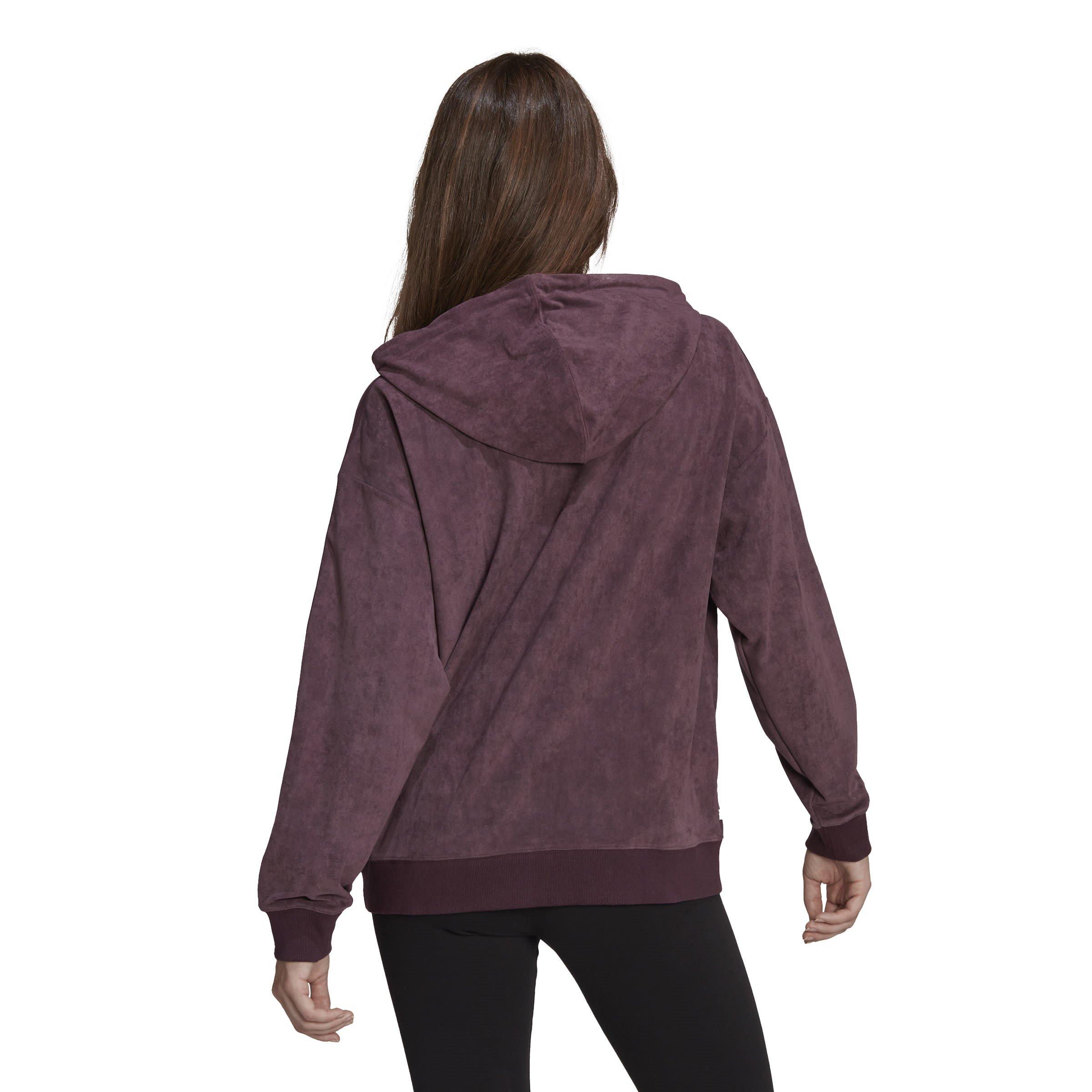 Purple - adidas Originals - Adicolor Classics Hoodie Womens - 3