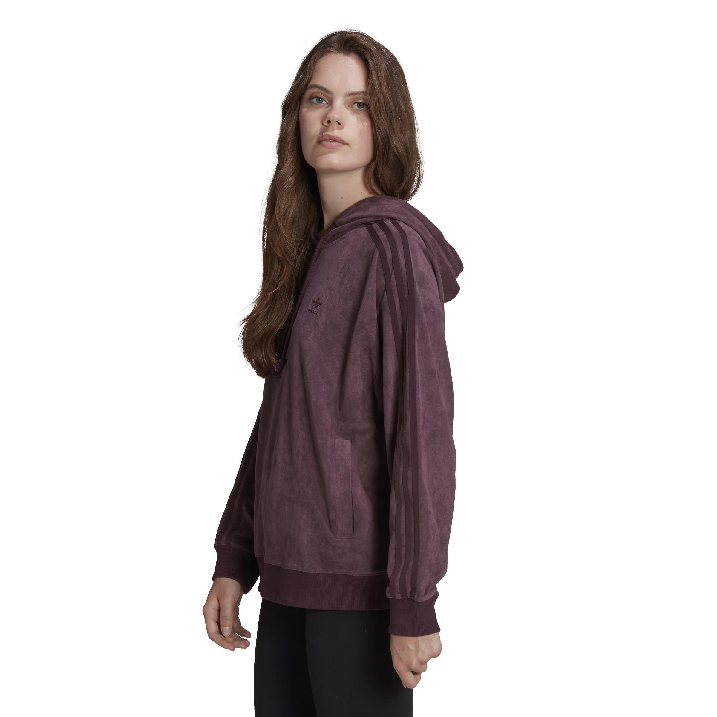 Purple - adidas Originals - Adicolor Classics Hoodie Womens - 5