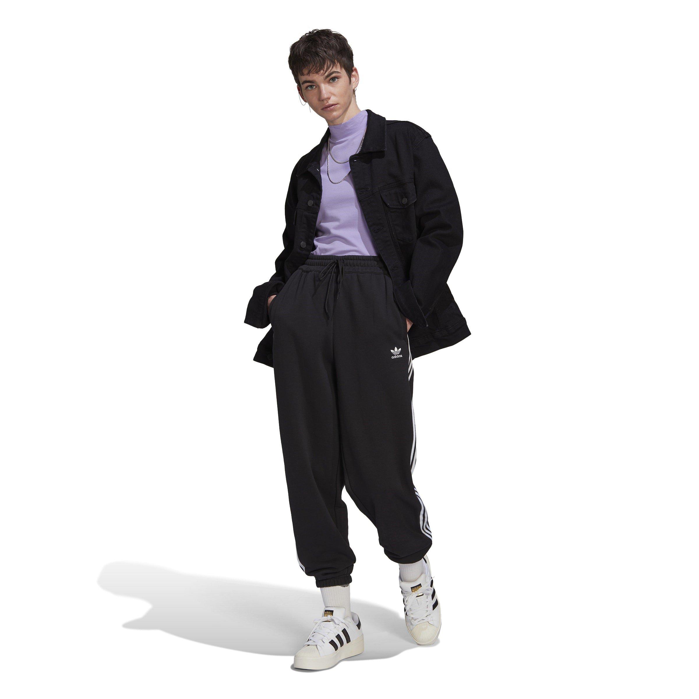 Black - adidas Originals - Adicolor Relaxed Track Joggers Womens - 6