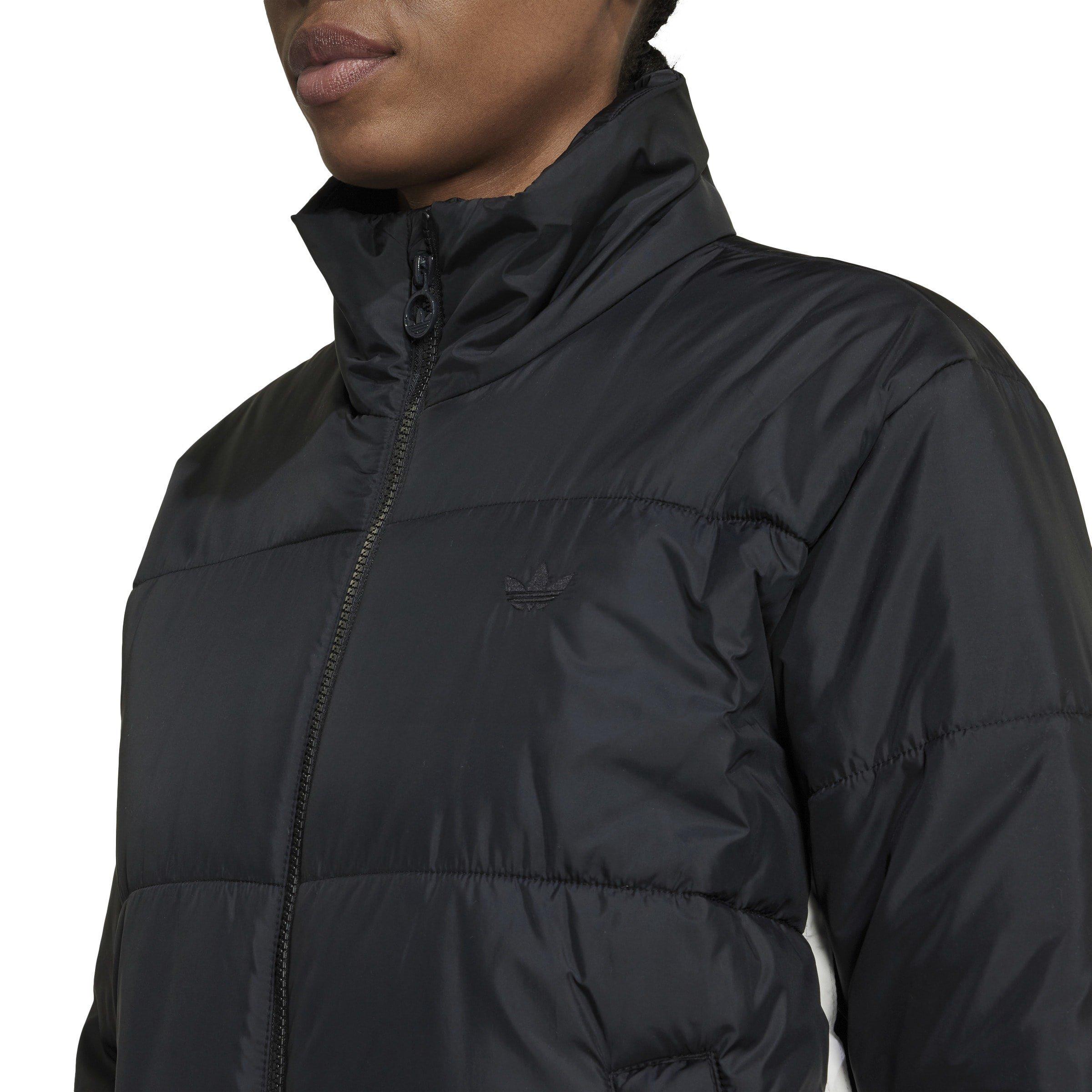 Nero - adidas Originals - Adidas Recycled Oversized Fit Short Puffer Jacket - 5