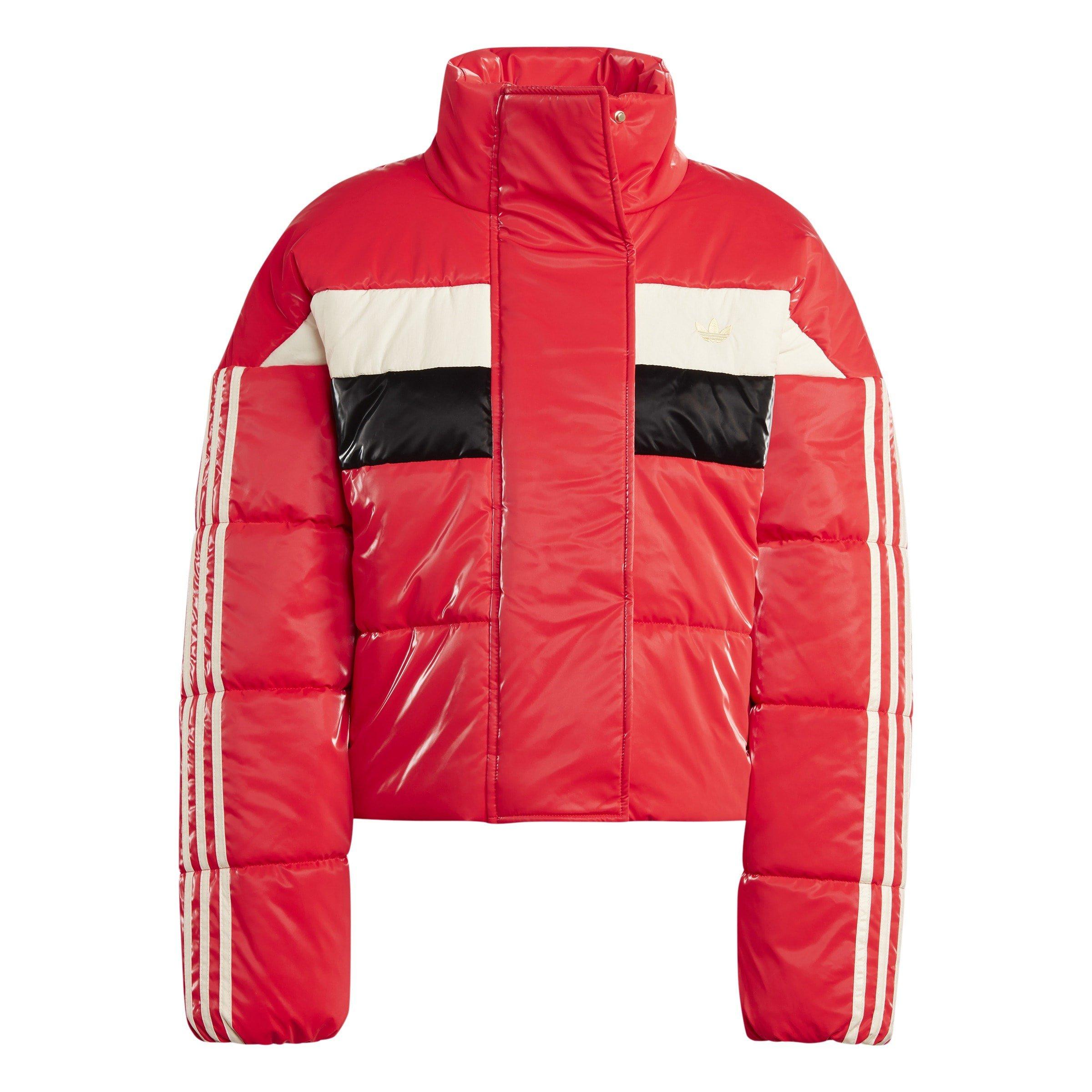 Adidas Originals Women's Padded Ski Long Sleeve Funnel Neck Jacket - Vivid Red - 2 (4XS)