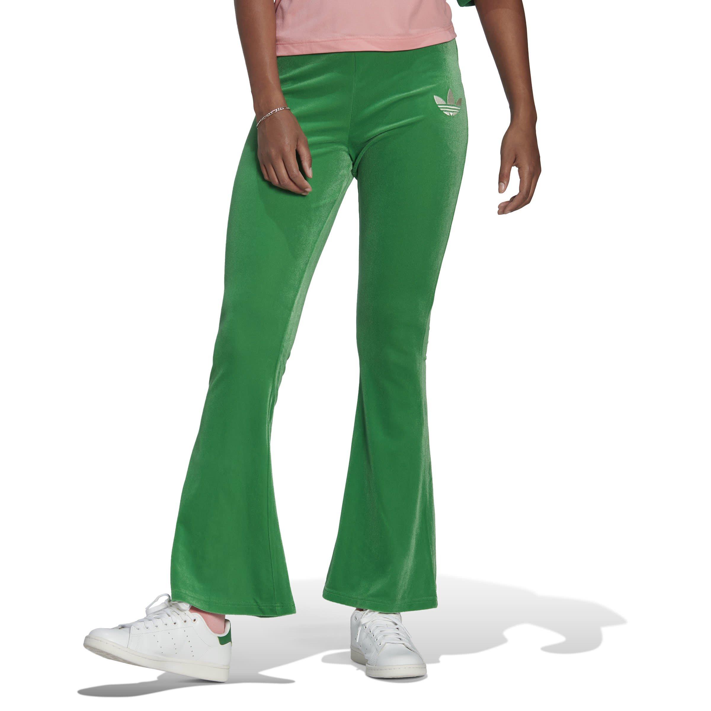 Zelena - adidas Originals - Velour Flared Joggers Womens - 2