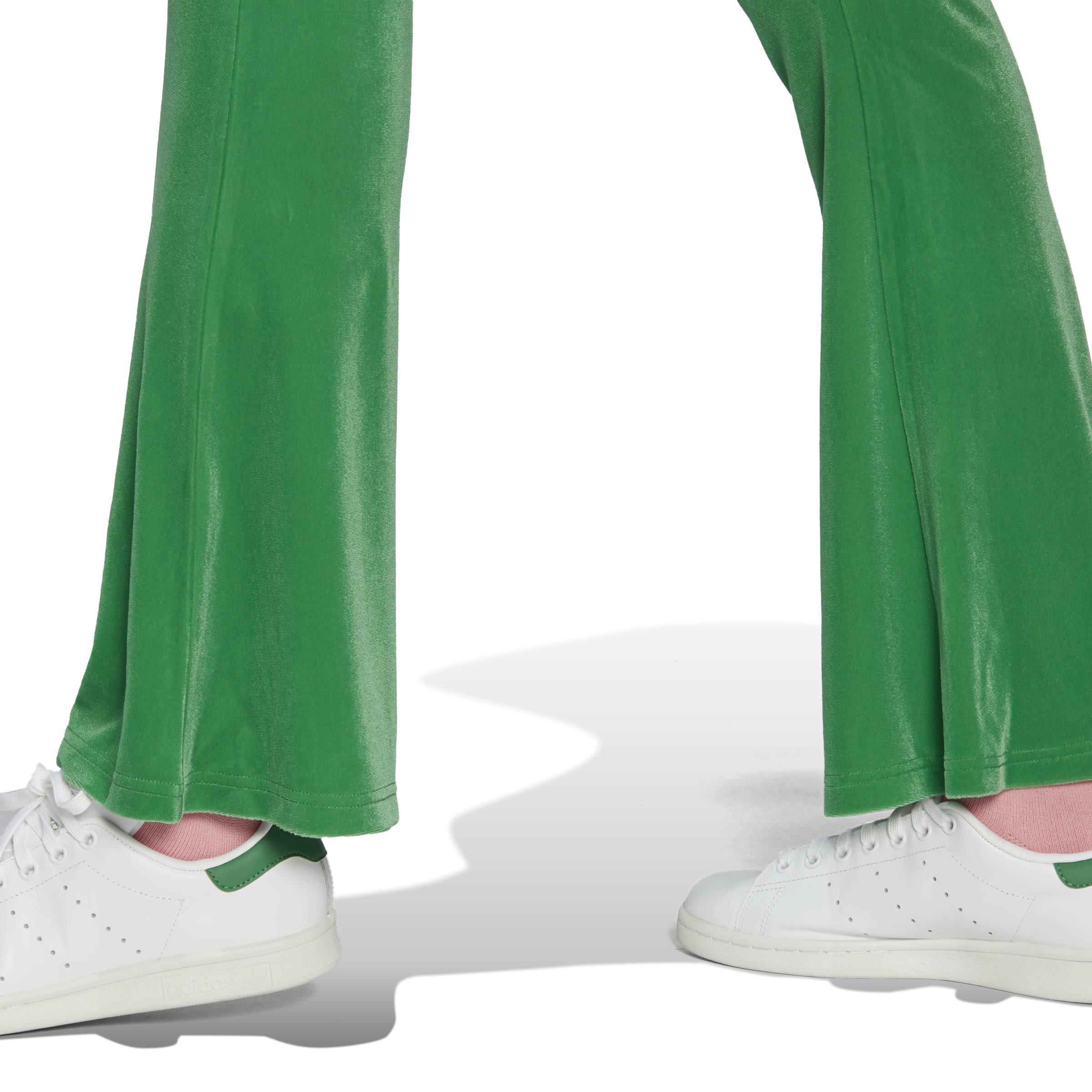 Zelena - adidas Originals - Velour Flared Joggers Womens - 5