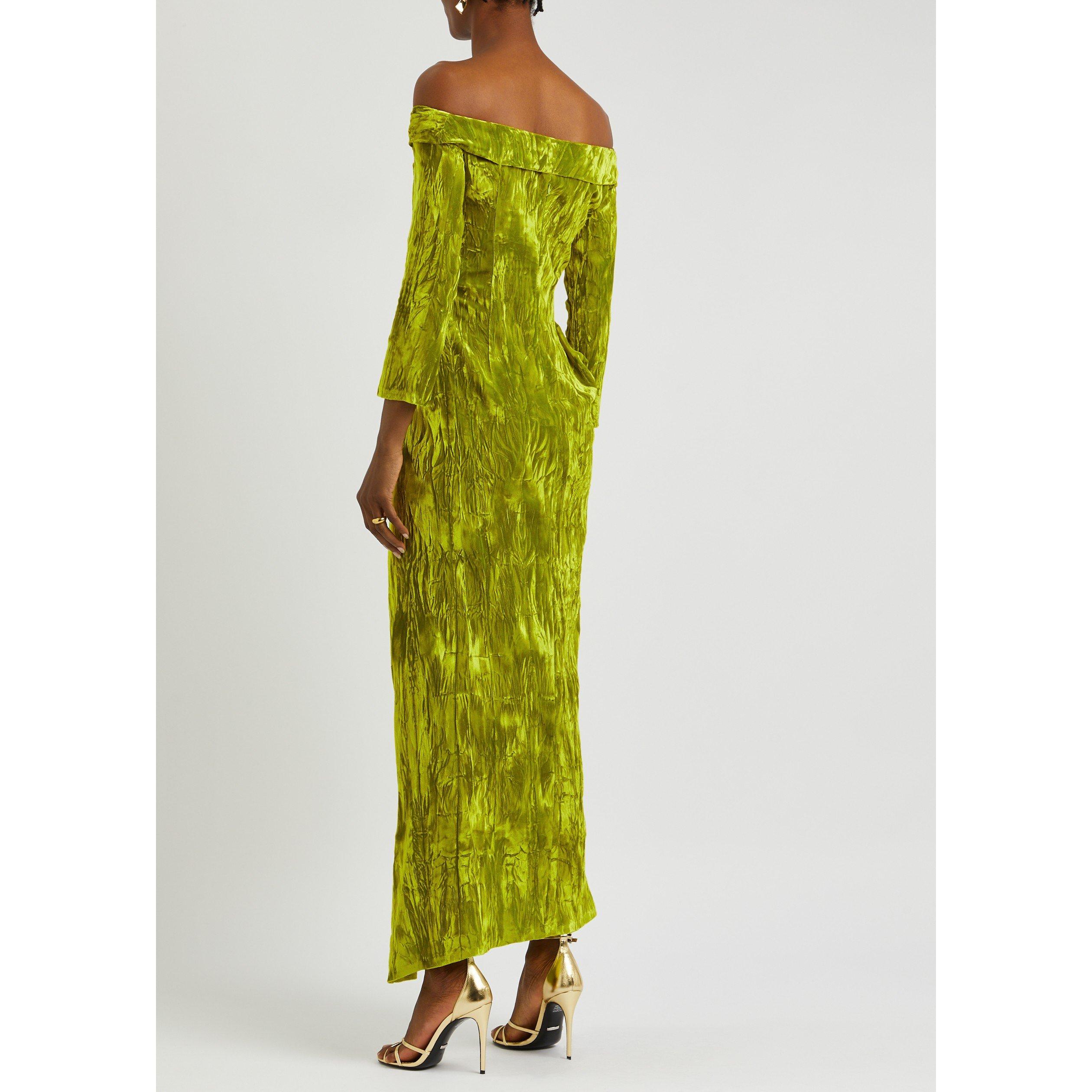 LIME - Unknown - LD DRAPED OFF SHOULDER DRESS - 3