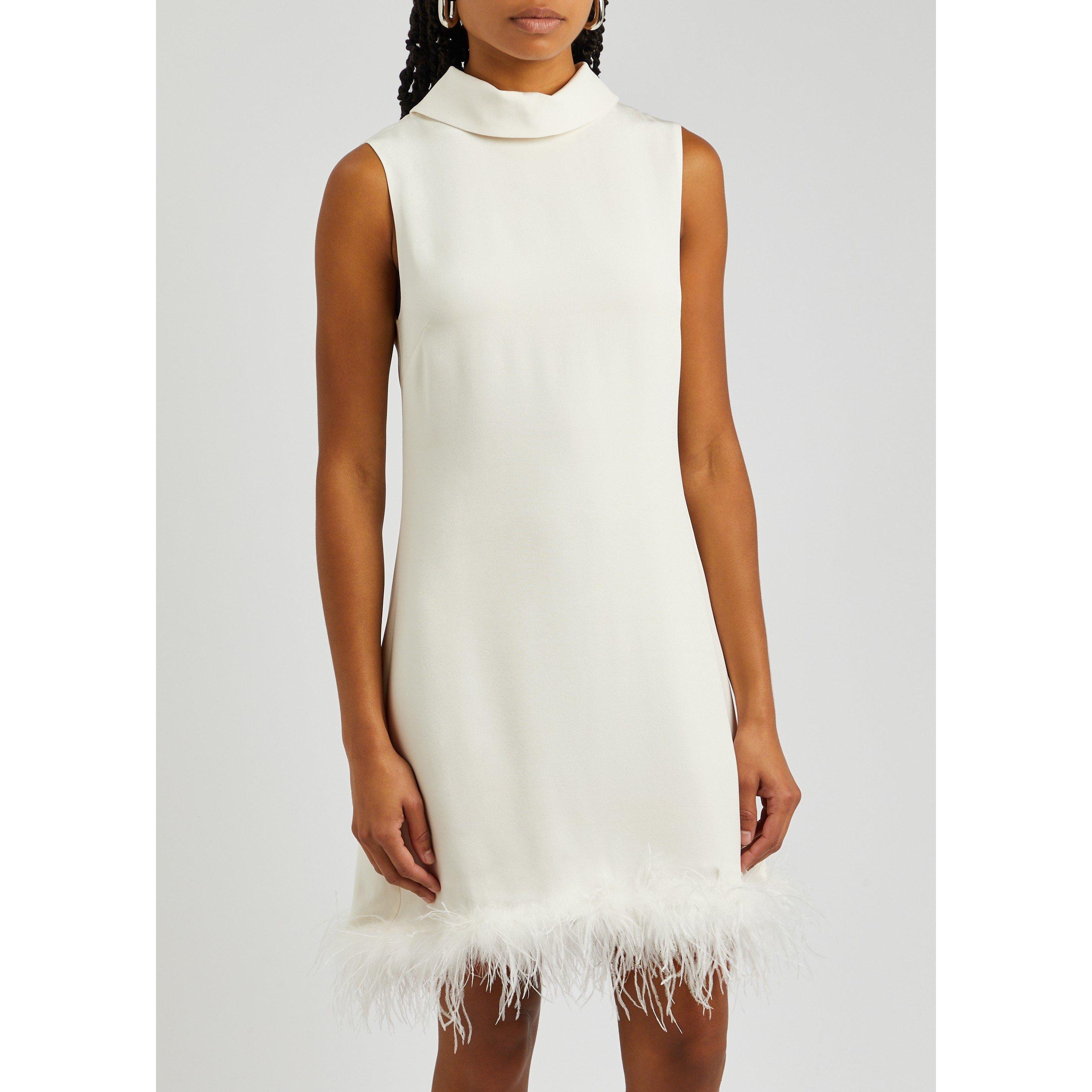 IVORY - RIXO - SD Candice feather trim mini - 2