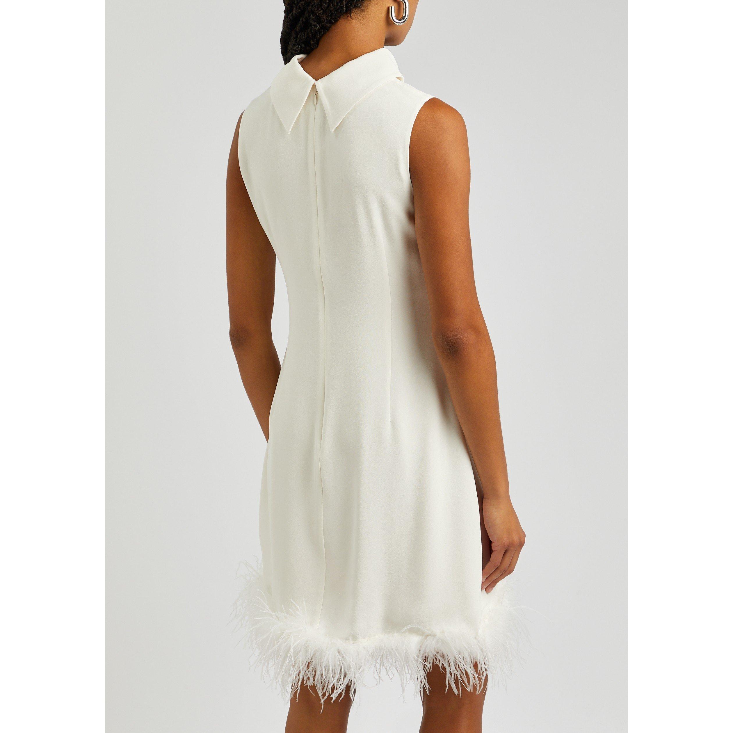 IVORY - RIXO - SD Candice feather trim mini - 3