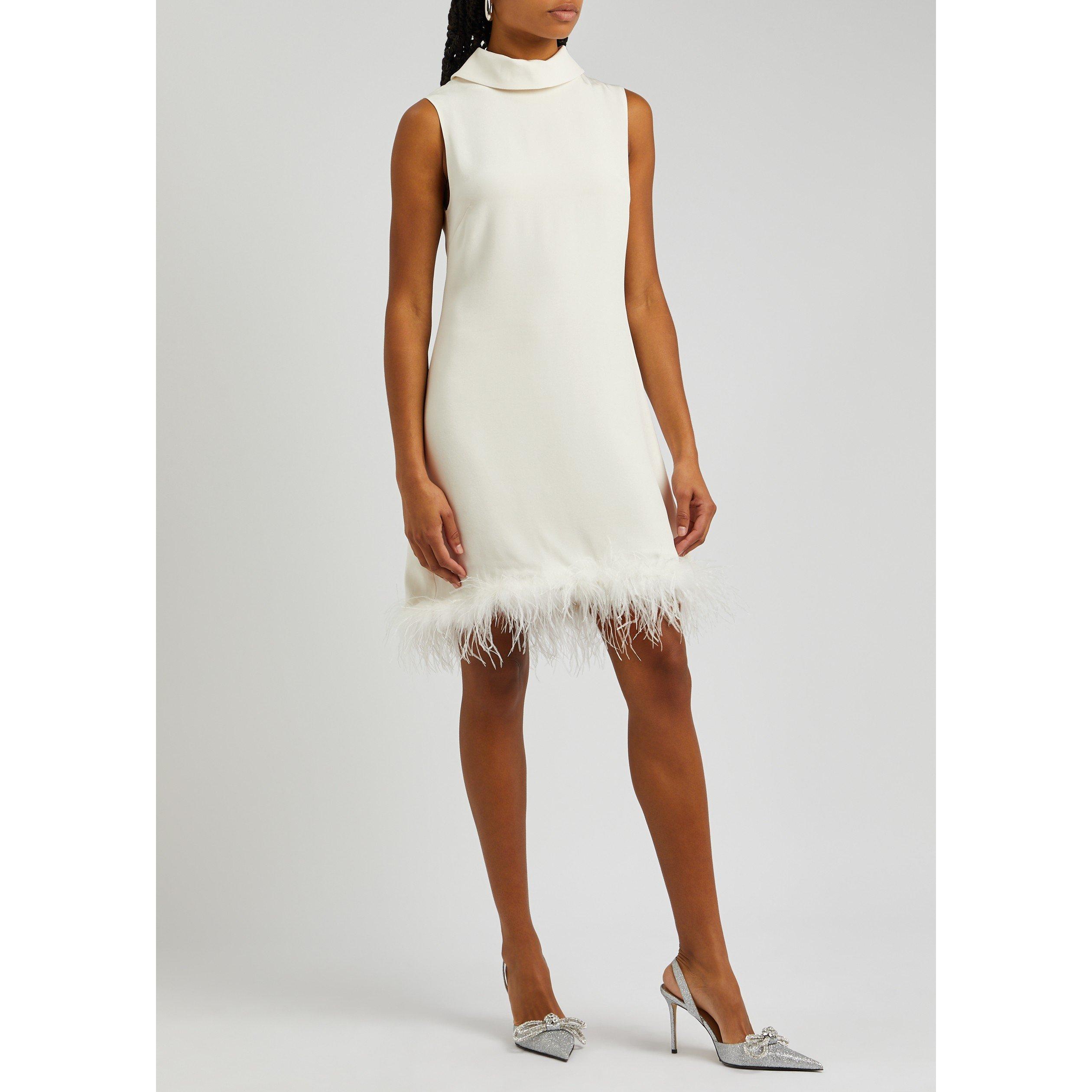IVORY - RIXO - SD Candice feather trim mini - 5
