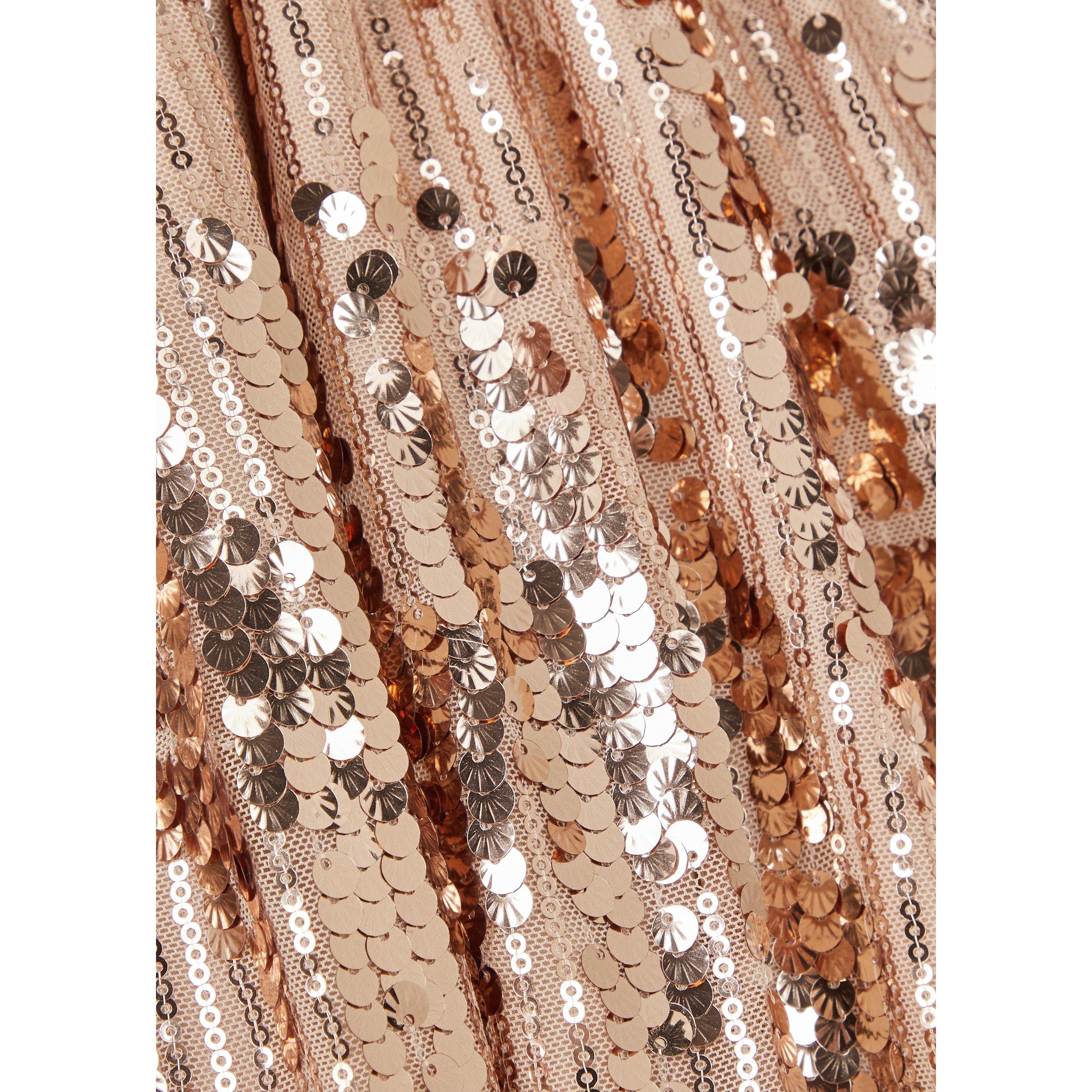 GOLD - Talbot Runhof - LD SEQUIN SHRT SLV EVENING DRS - 4