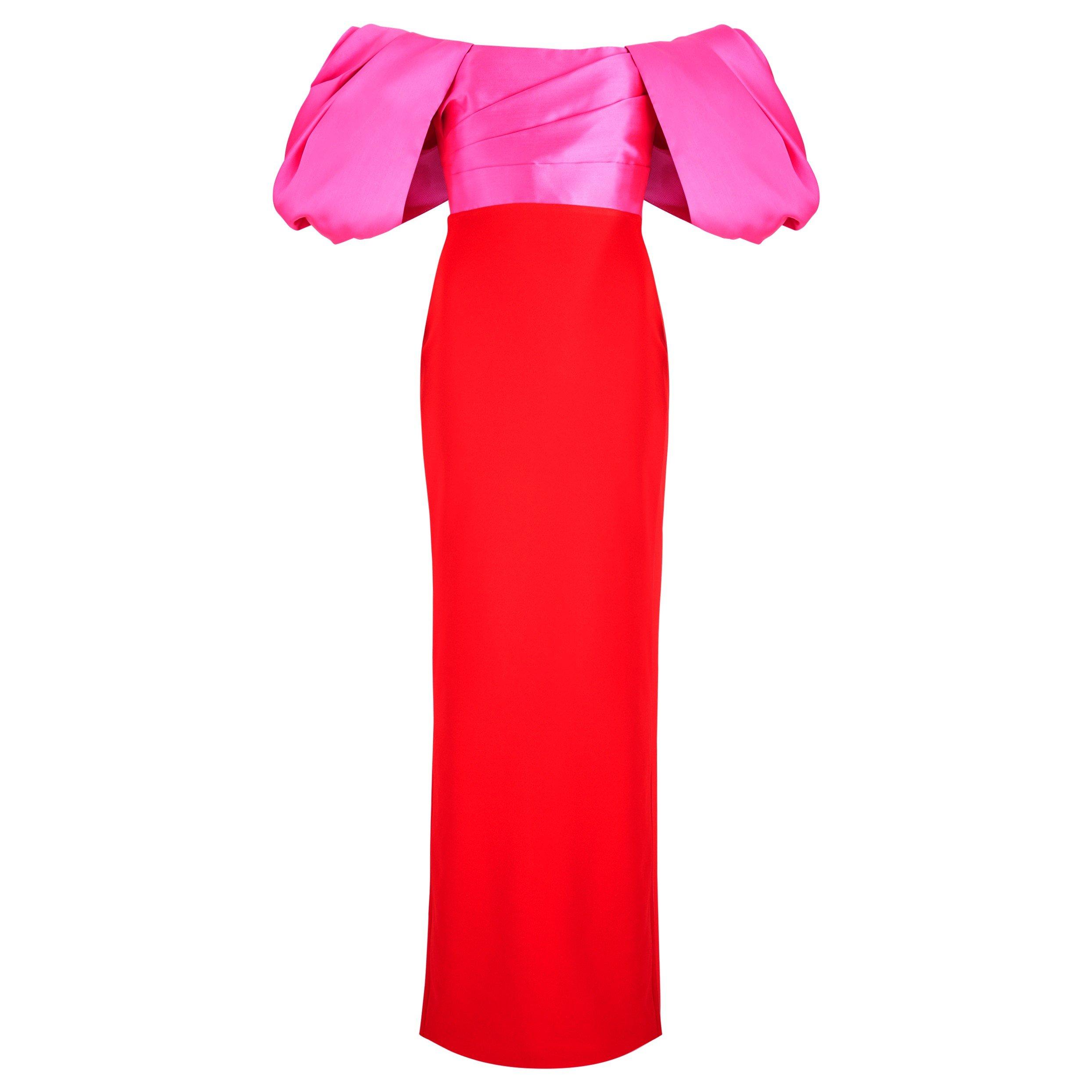 RED AND OTHER - Solace London - LD SIAN PUFF SLV MAXI DRESS