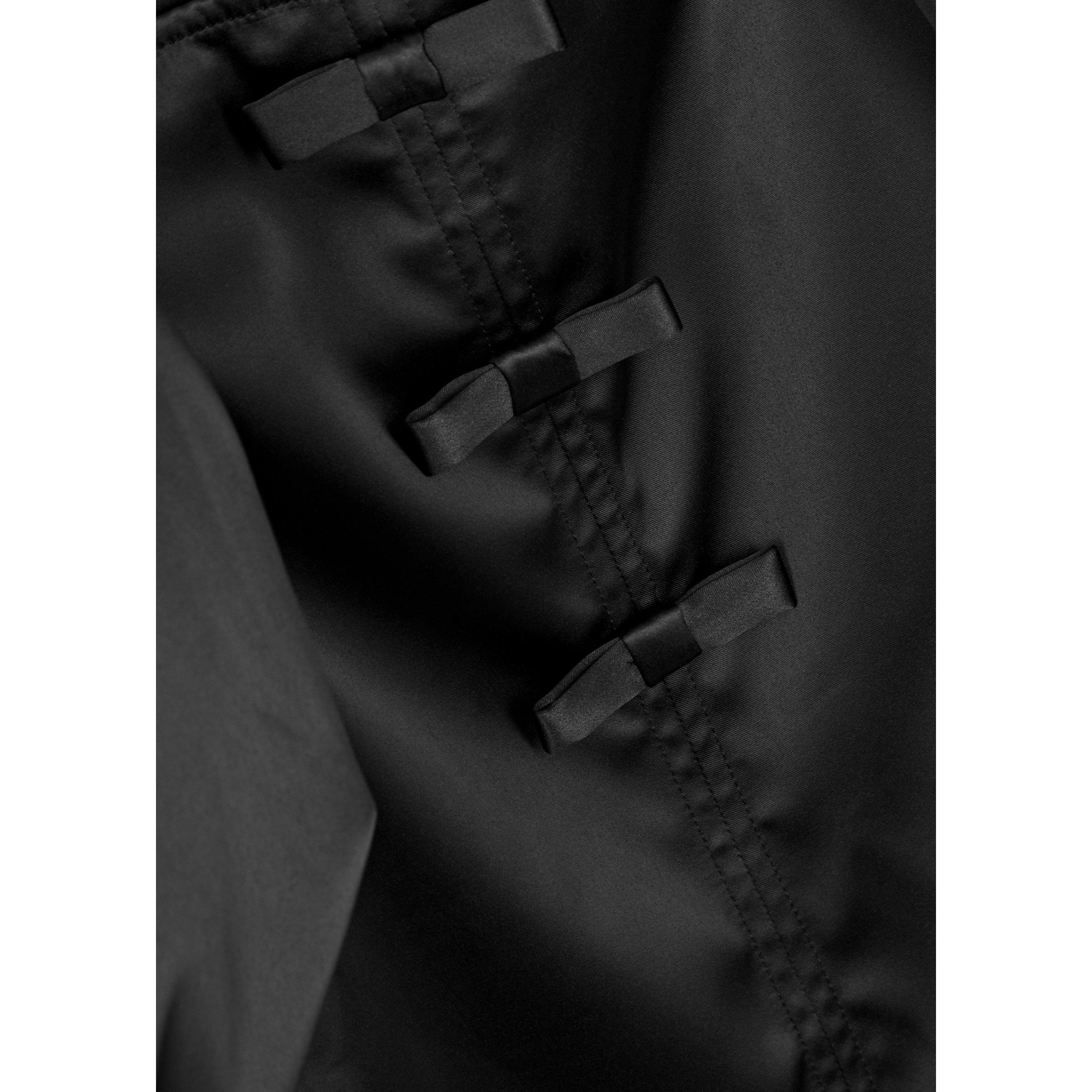 BLACK - Ganni - SD Double Satin Mini Dress - 4
