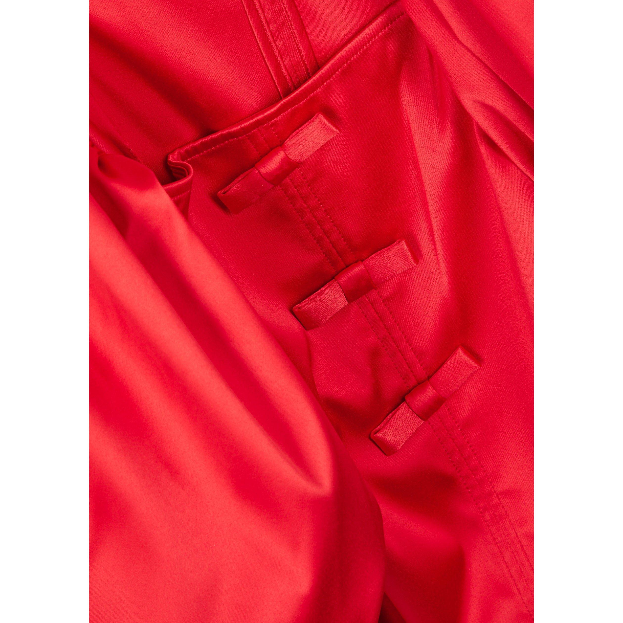 RED - Ganni - SD Double Satin Mini Dress - 4