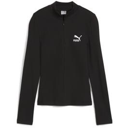 Puma CLASSICS Ribbed Half-Zip Long Sleeve