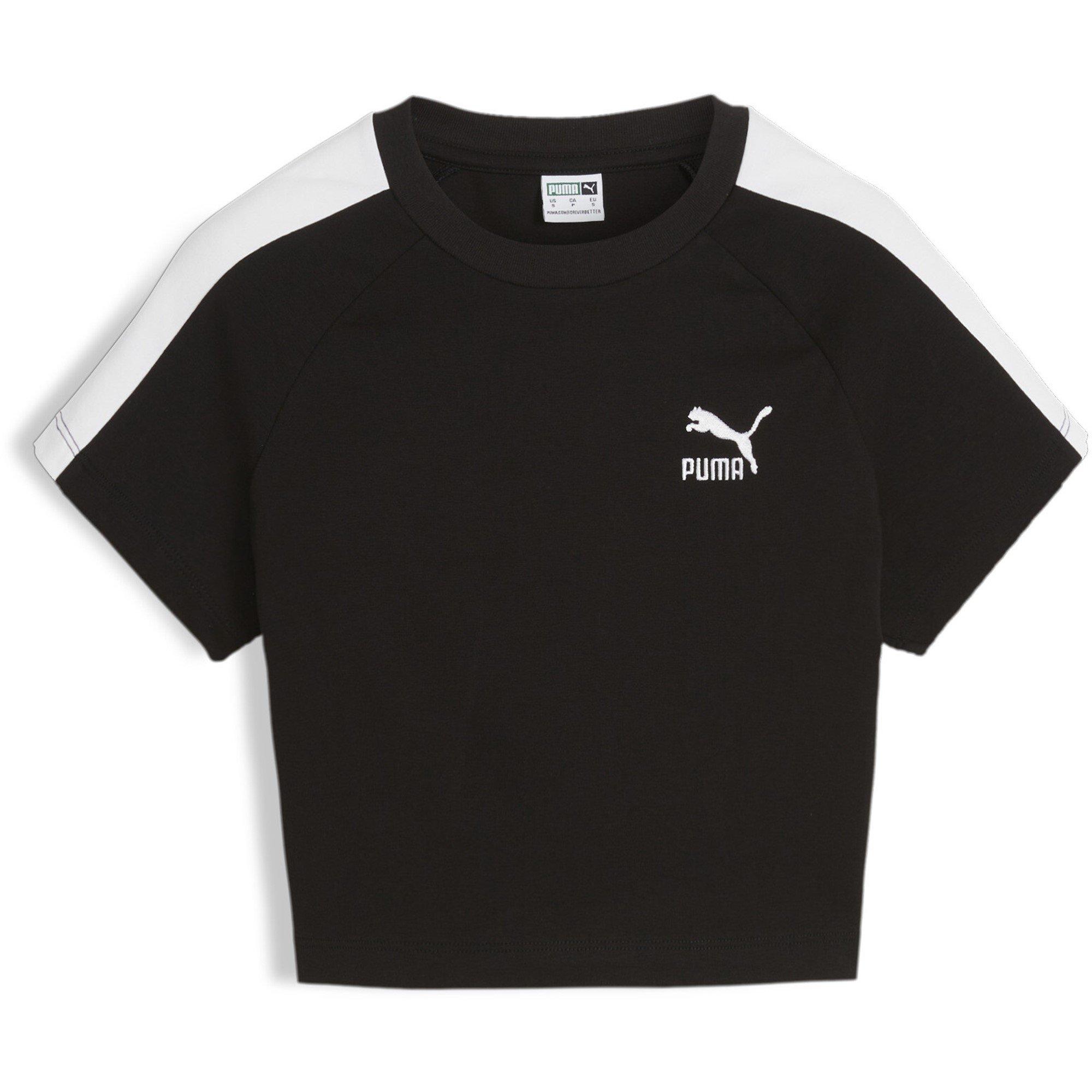 Puma Black - Puma - Iconic T7 Baby Tee Womens - 1
