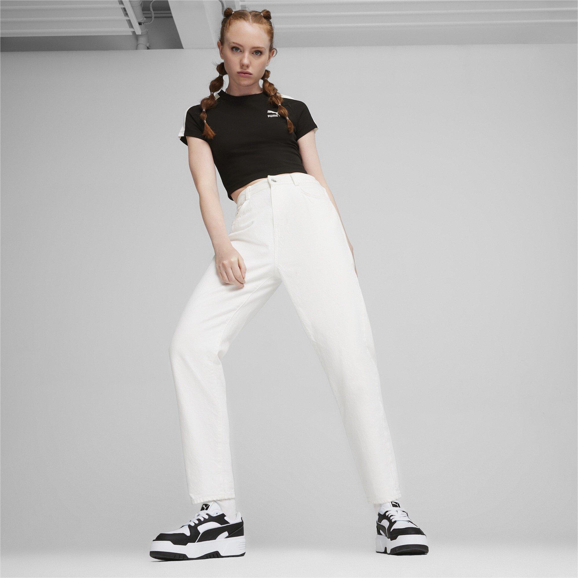 Puma Zwart - Puma - Iconic T7 Baby Tee Womens - 4