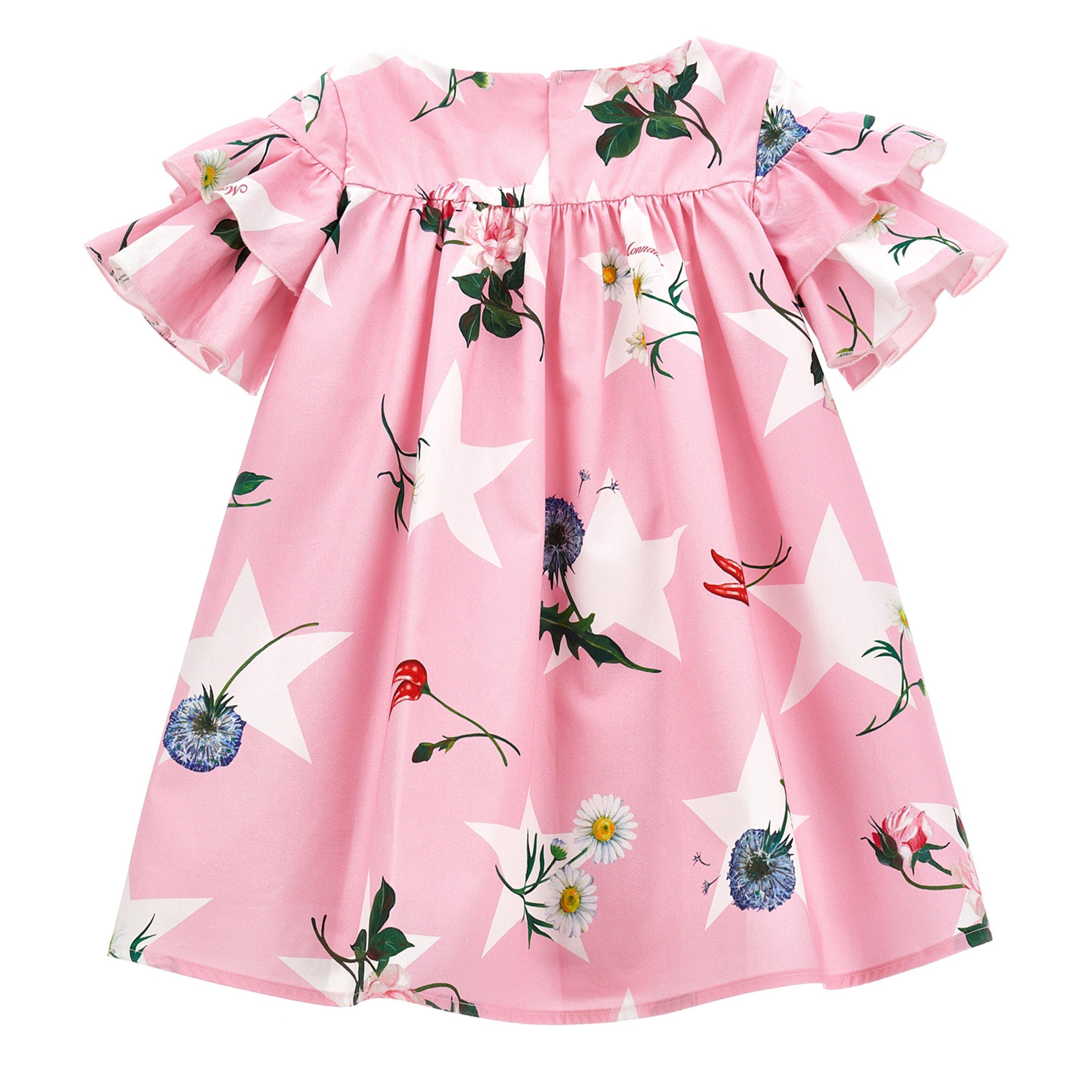 Rose 0090 - Monnalisa - Kids' Floral Jersey Dress - 2