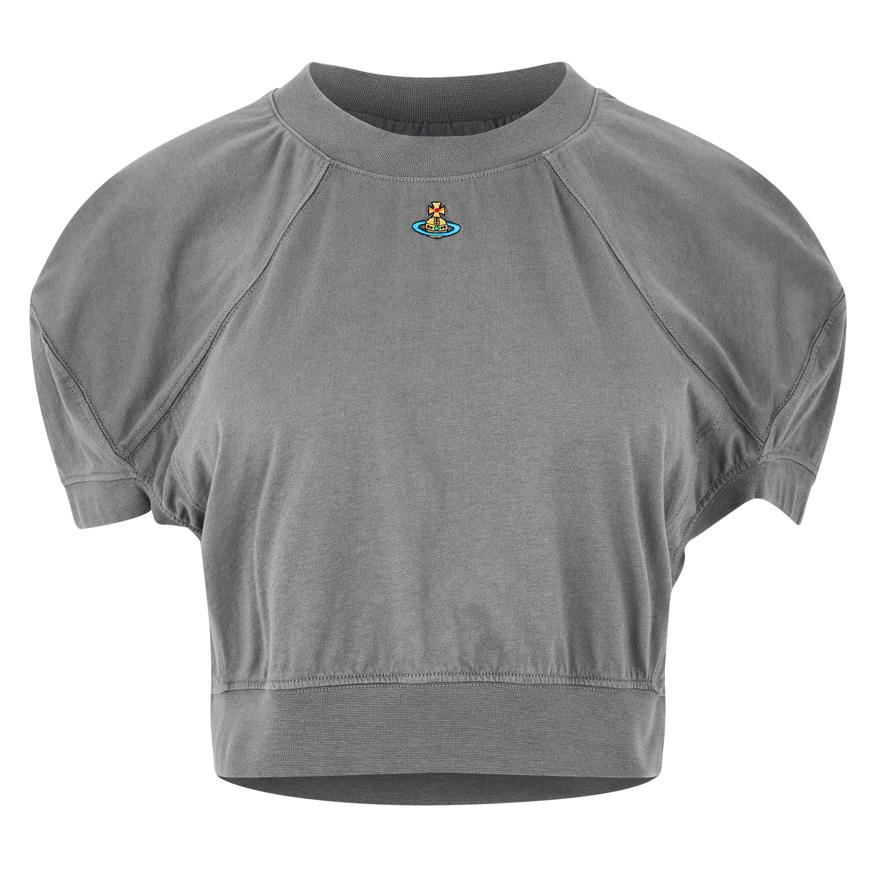 Grey - Vivienne Westwood - Orb Cropped Football T-Shirt - 5
