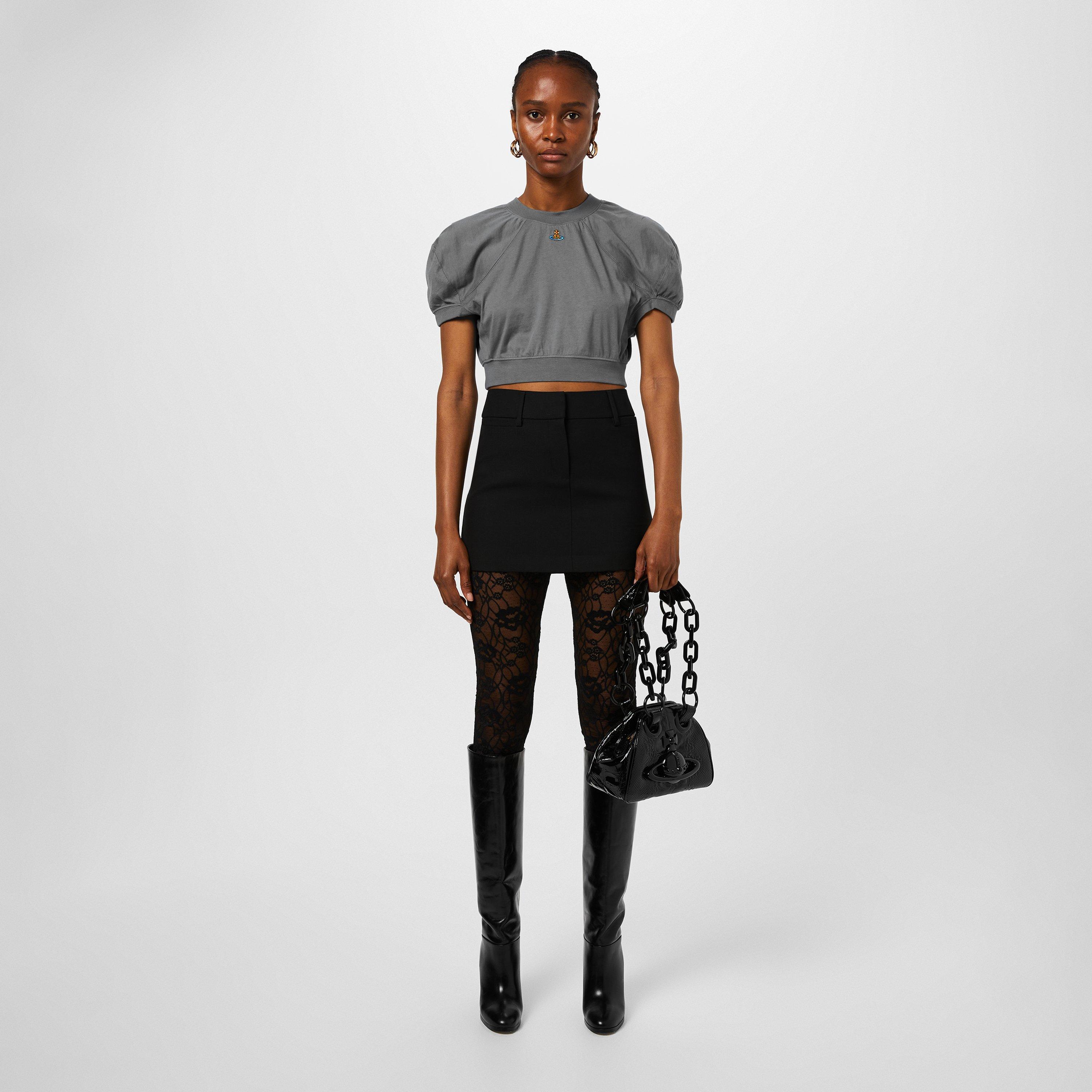 Grey - Vivienne Westwood - Orb Cropped Football T-Shirt - 4