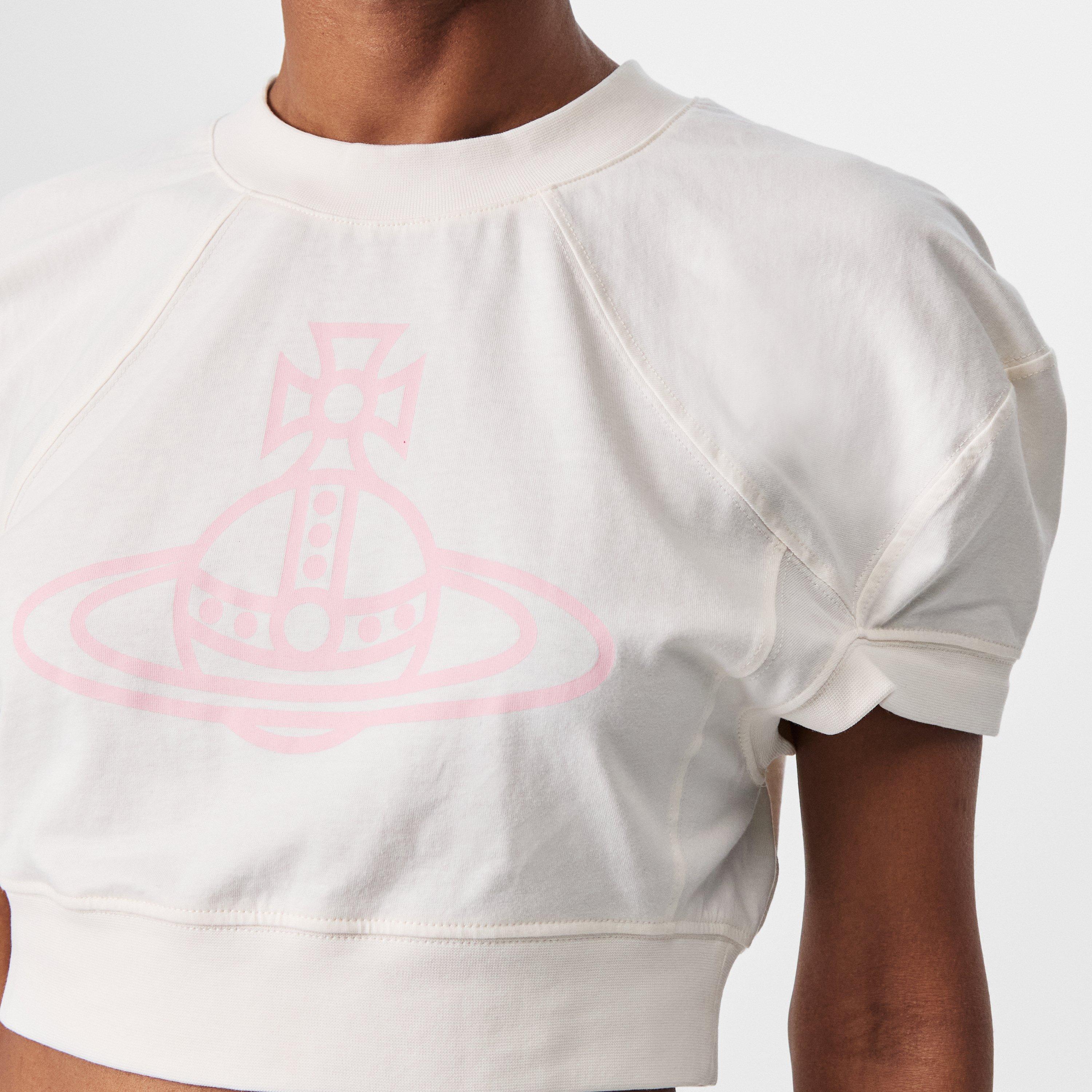 Tシャツ・カットソー VIVIENNE WESTWOOD 25SS Sand Crop T-shirt 1G01000A J008V C302 CHAIN COLLAR Tシャツ(ブラック)（レディース）（1622352001