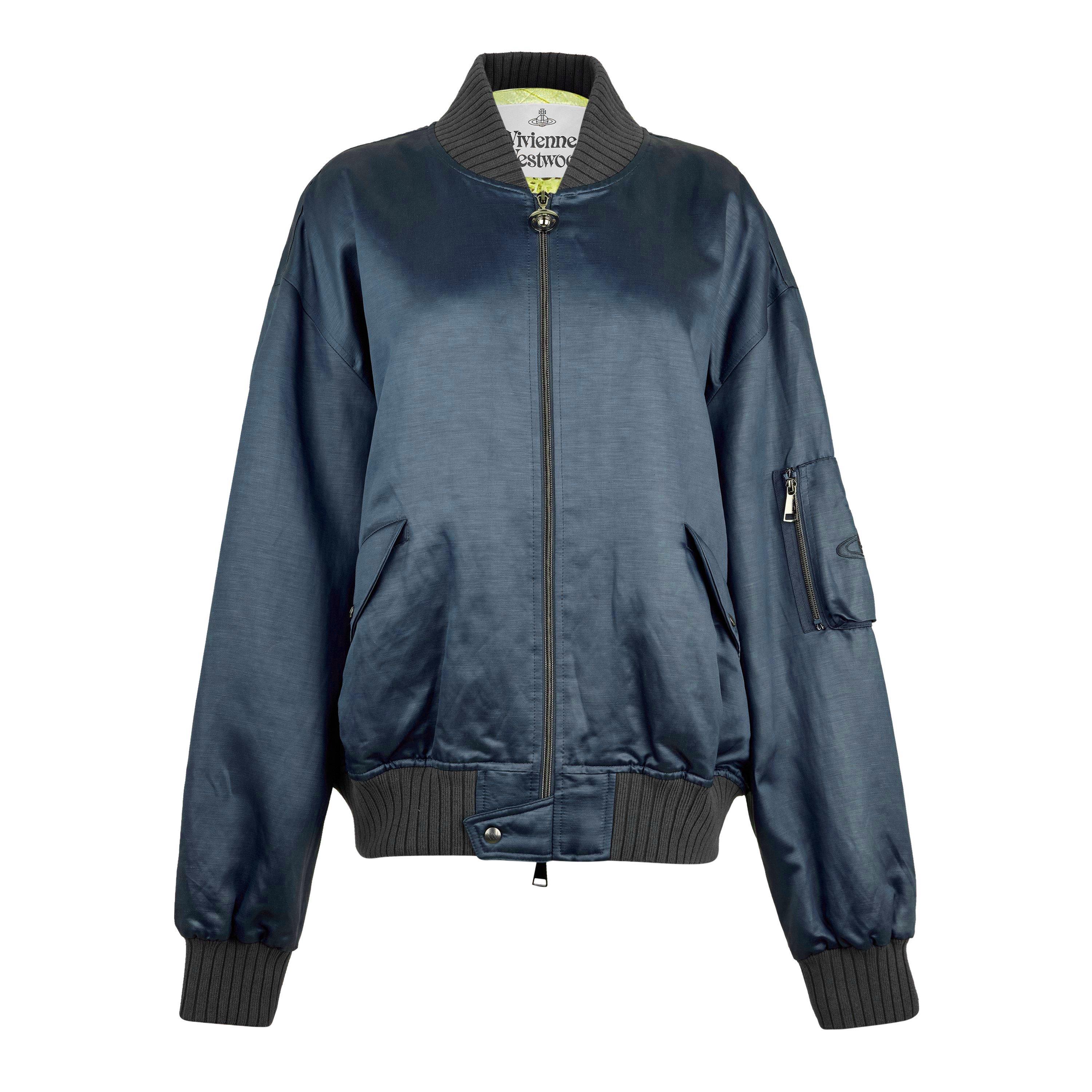 Grey - Vivienne Westwood - Women's Linen Blend Long Sleeve Parka - 5