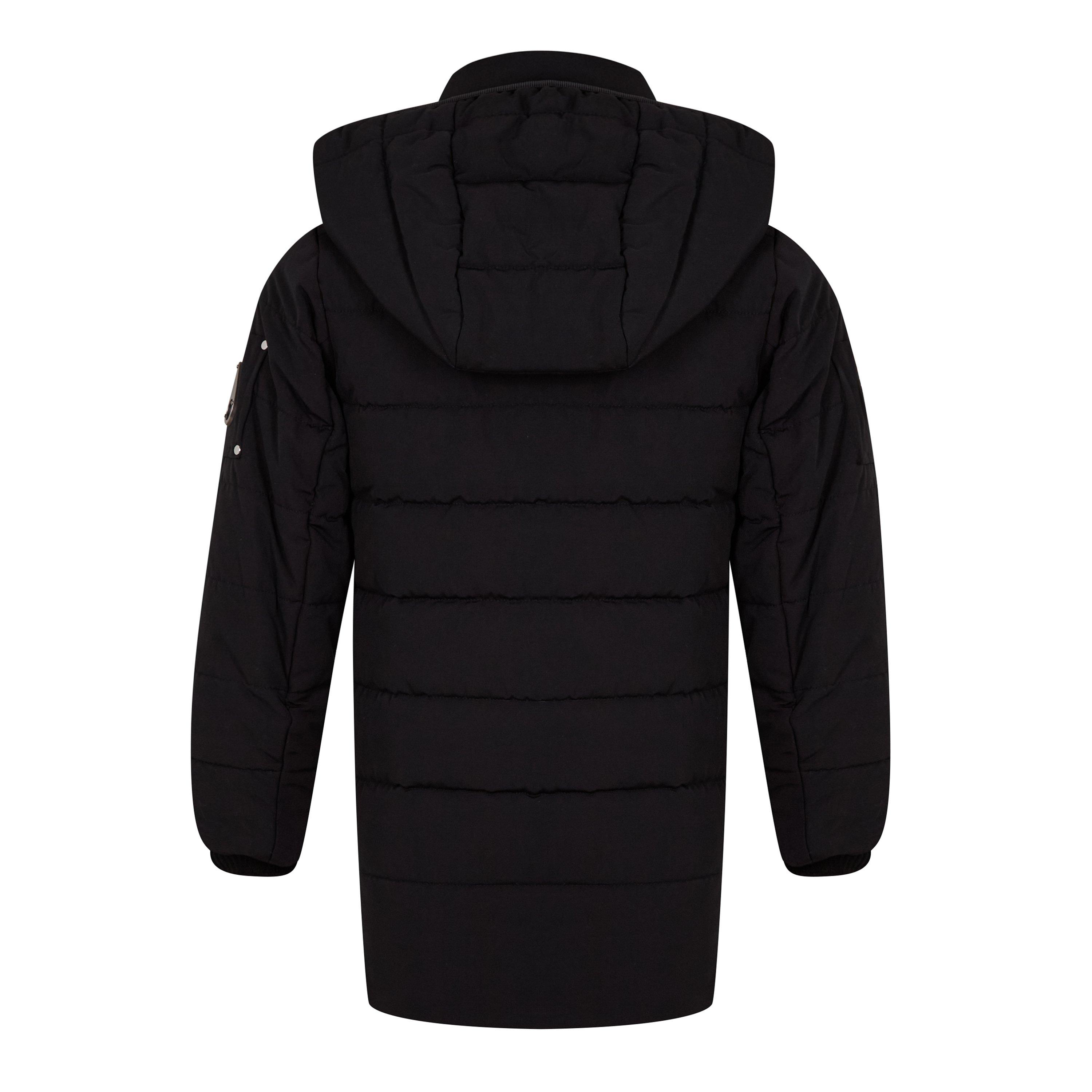 Black 292 - Moose Knuckles - Kids' Cotton Long Sleeve Short Puffer Jacket - 2